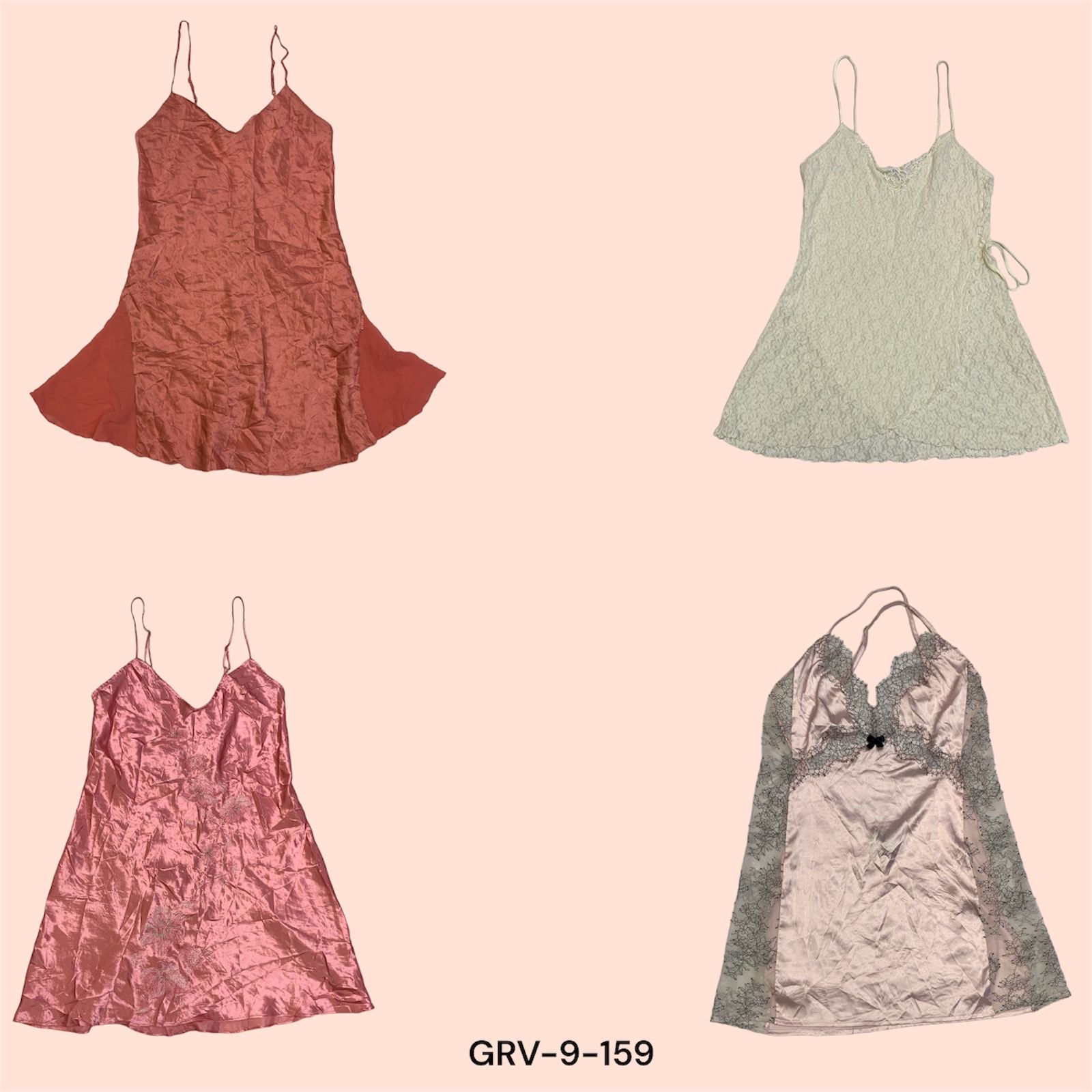 Y2K Sleeping Dress – Sleep in Comfort and Vintage Glamour(9-159)