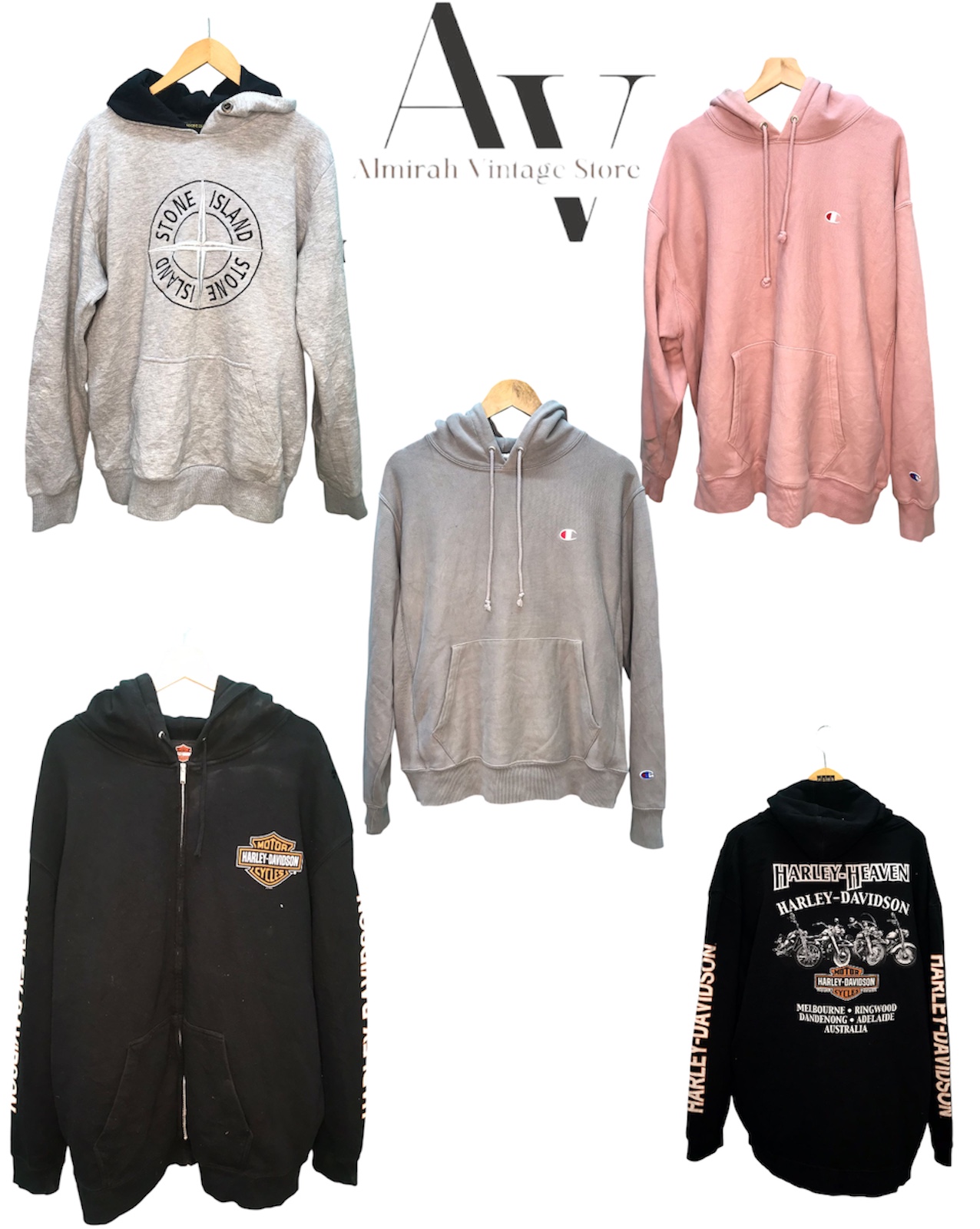 Harley Davidson, Stone Island, Chamion sweats à capuche