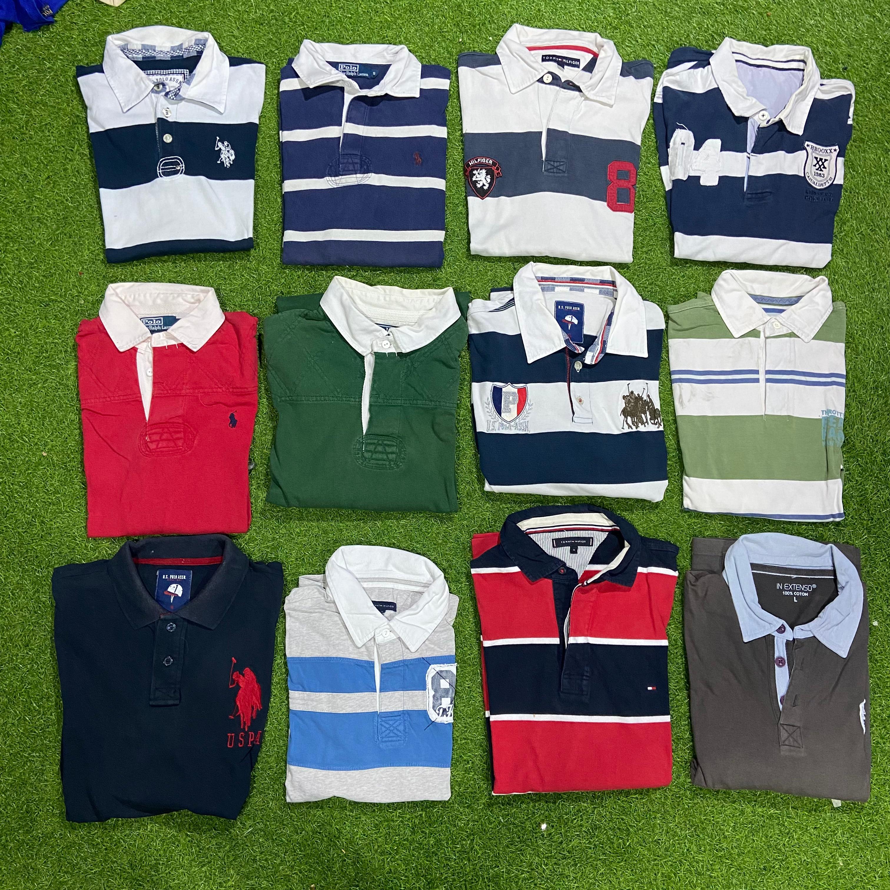 Vintage Rugby Shirts 25 pcs including polo ralph lauren tommy and others