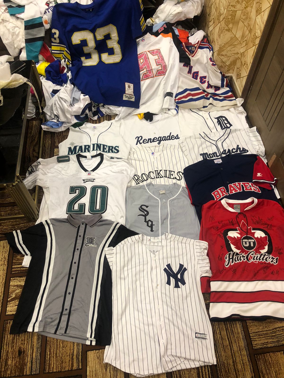 NFL NHL MLB Starter NBA Sports Jerseys 100 Pcs