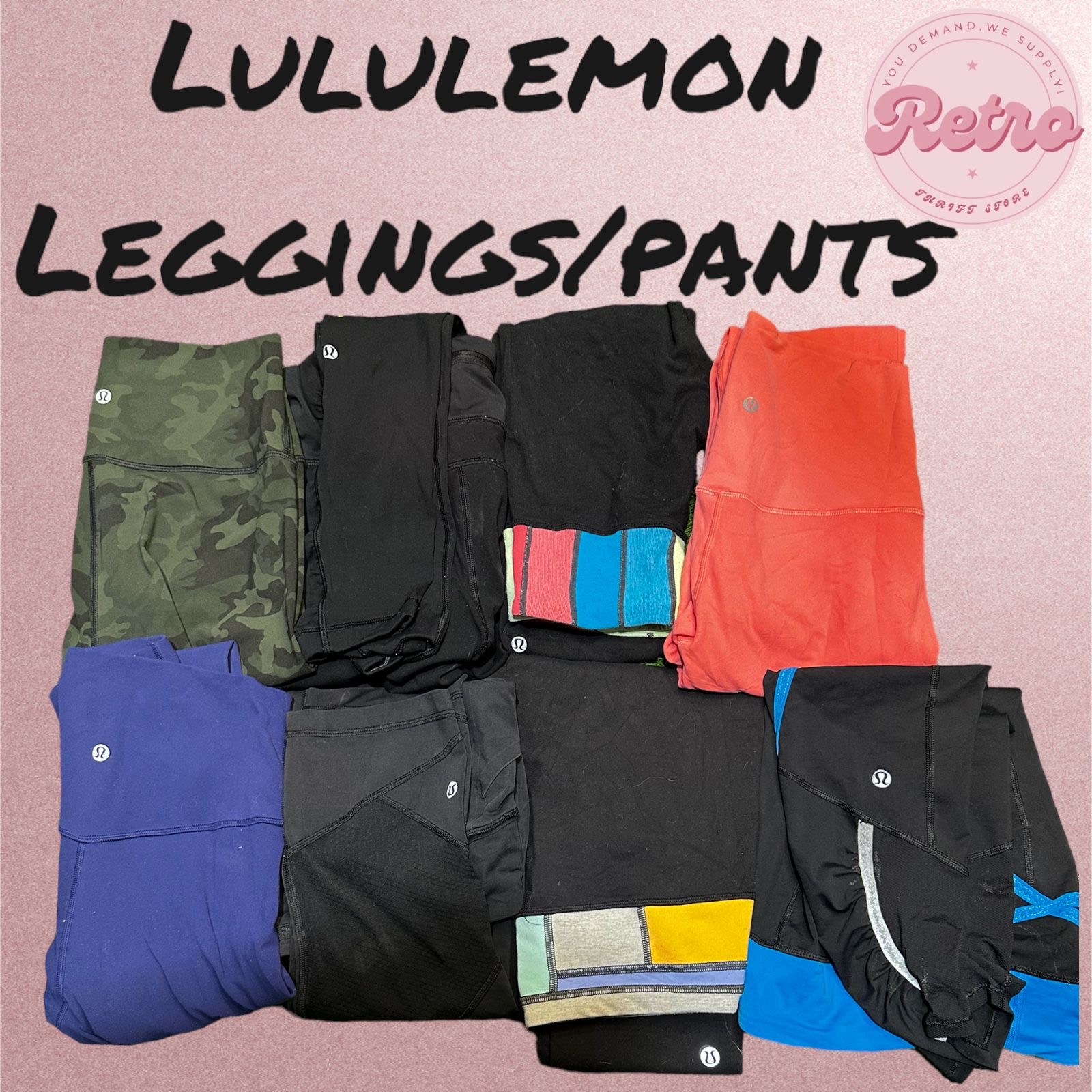 Lululemon Leggings et Pantalons 100 Pièces (Lot)