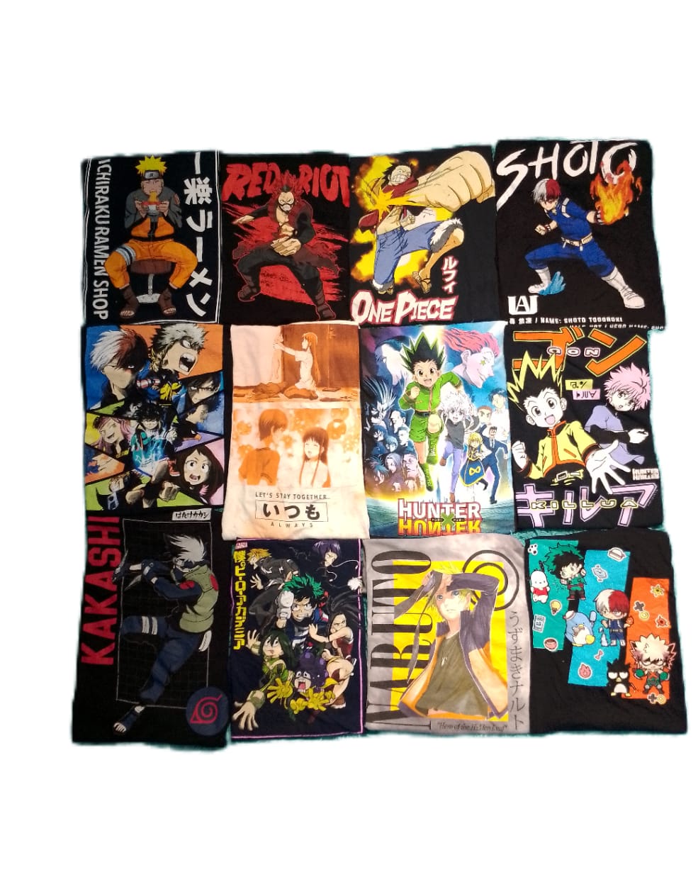 T-shirts de cartoon japonais anime premium