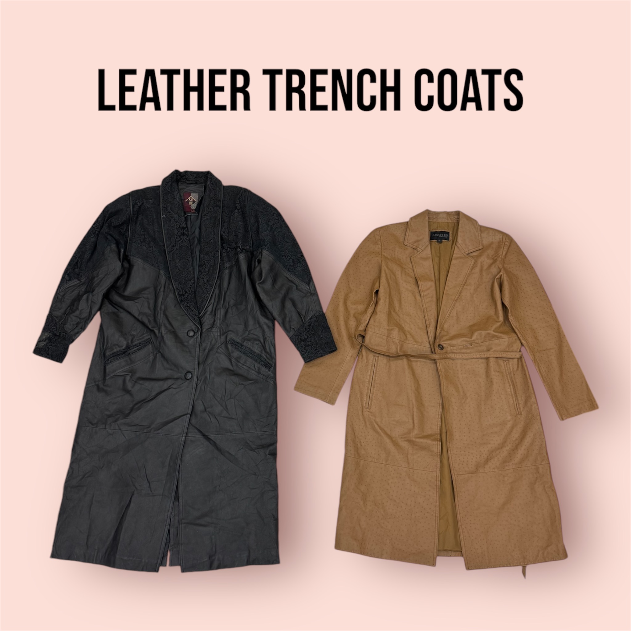 Manteaux de trench en cuir Y2K