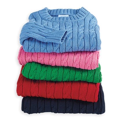 Ralph Lauren Kinder Kabel- und 1/4-Reißverschluss-Pullover