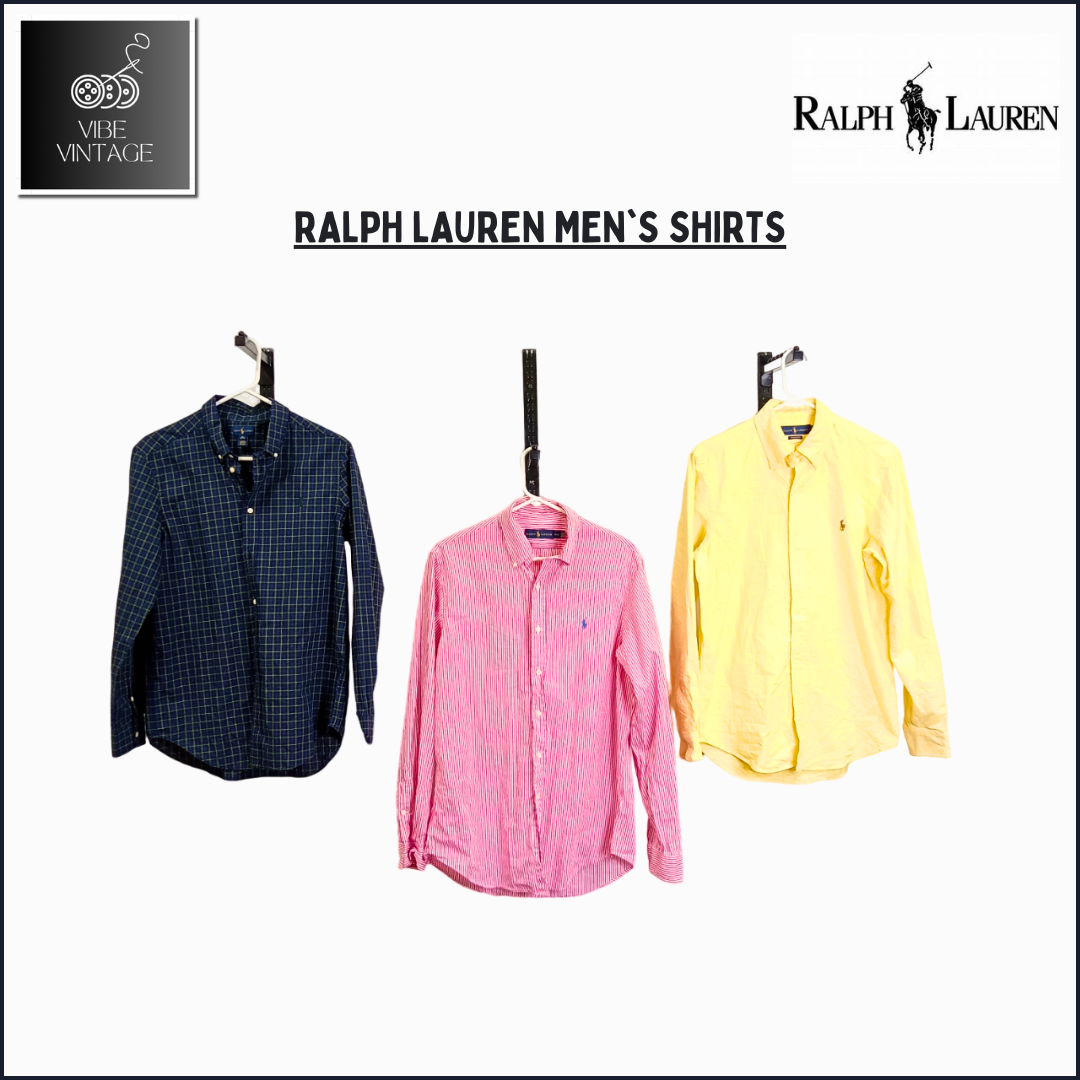 RALPH LAUREN MEN'S SHIRTS - 18 PCS