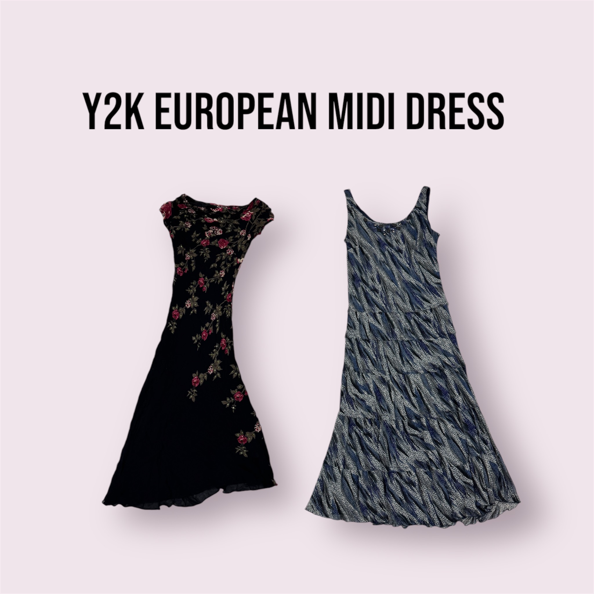 Y2K EUROPEAN MIDI DRESS