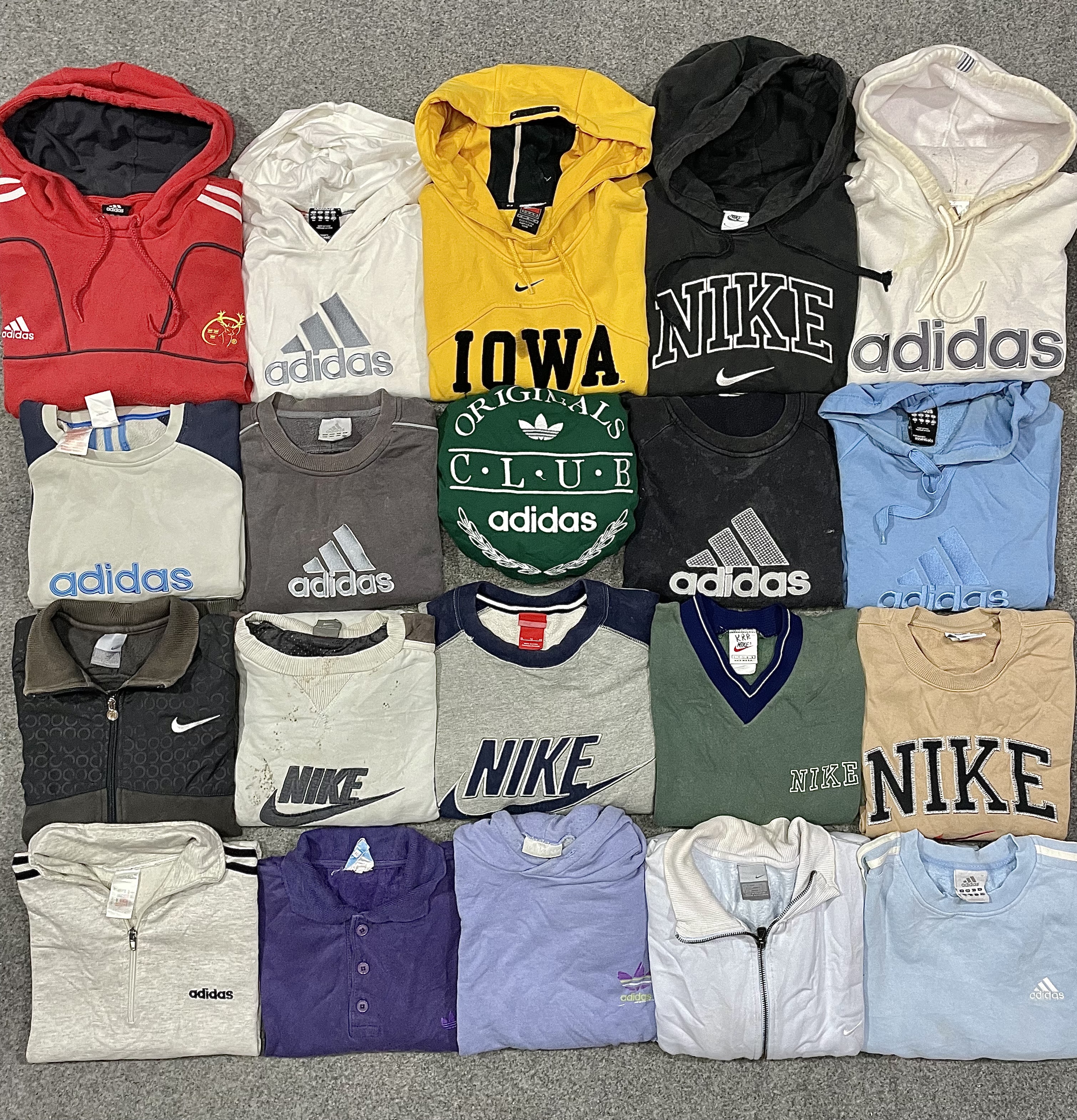 Sweatshirts/hoodies à grand logo Nike adidas