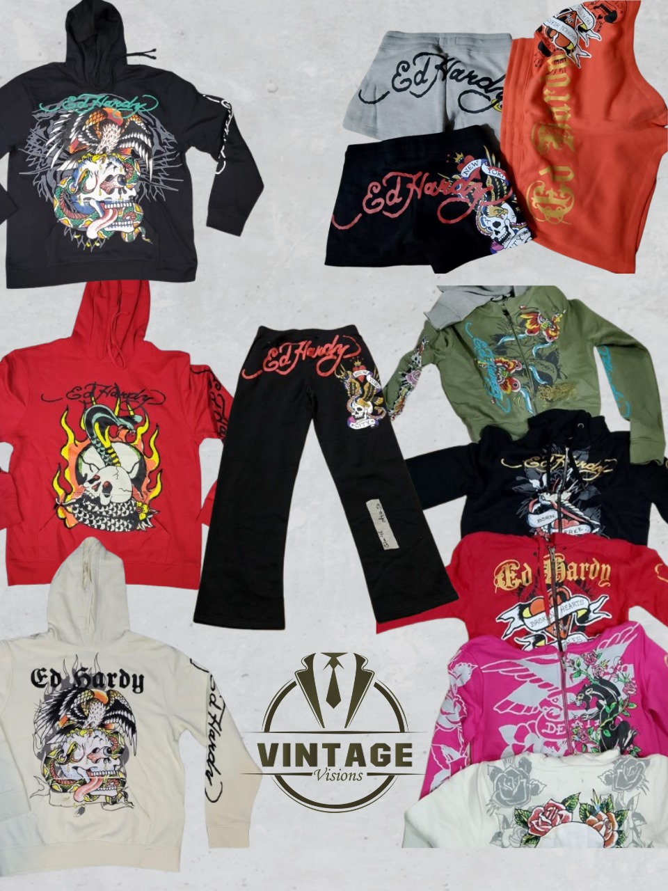 Dead Stock ED Hardy Fresh Mixed Stock 1000 pcs -Men's and Ladies Items