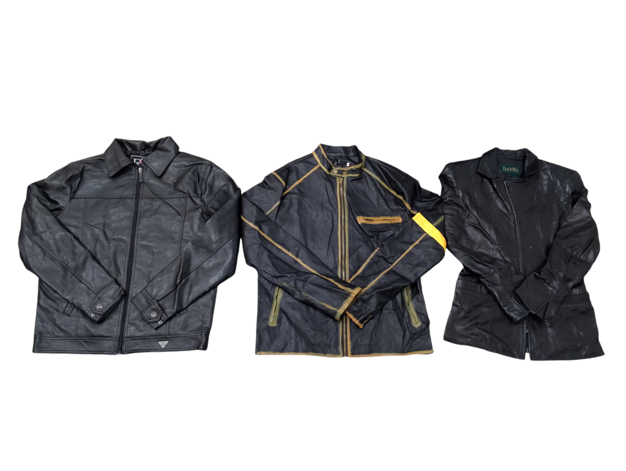 90s Leather Structure Jackets Mix - 11 pcs - 3/10/24