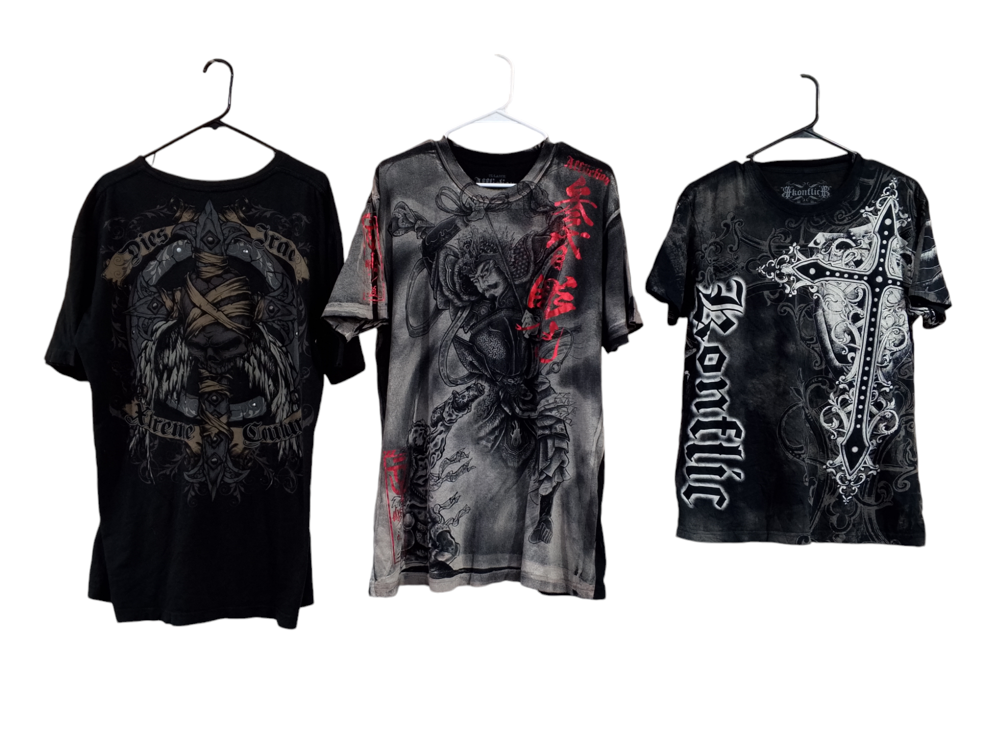 Unisex Affliction Style T-shirts - 10 pcs - 2/10/24