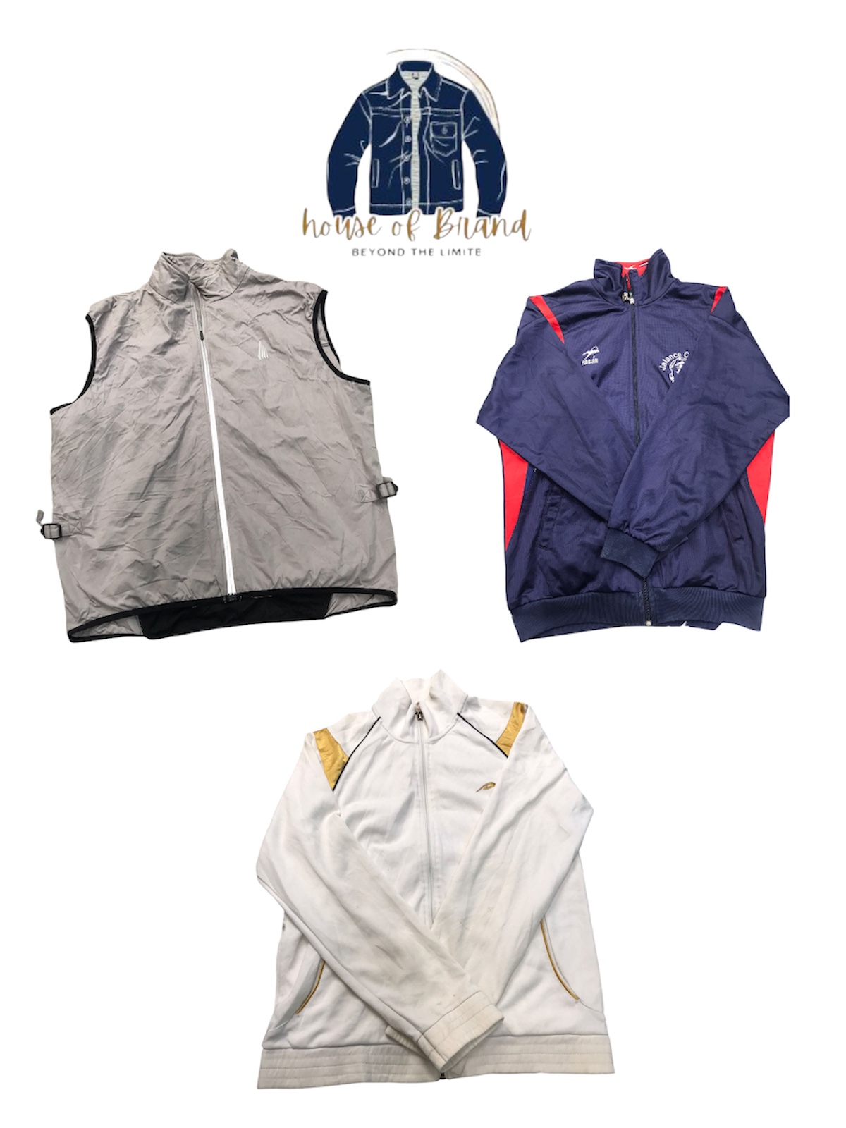 Mixed branded jackets