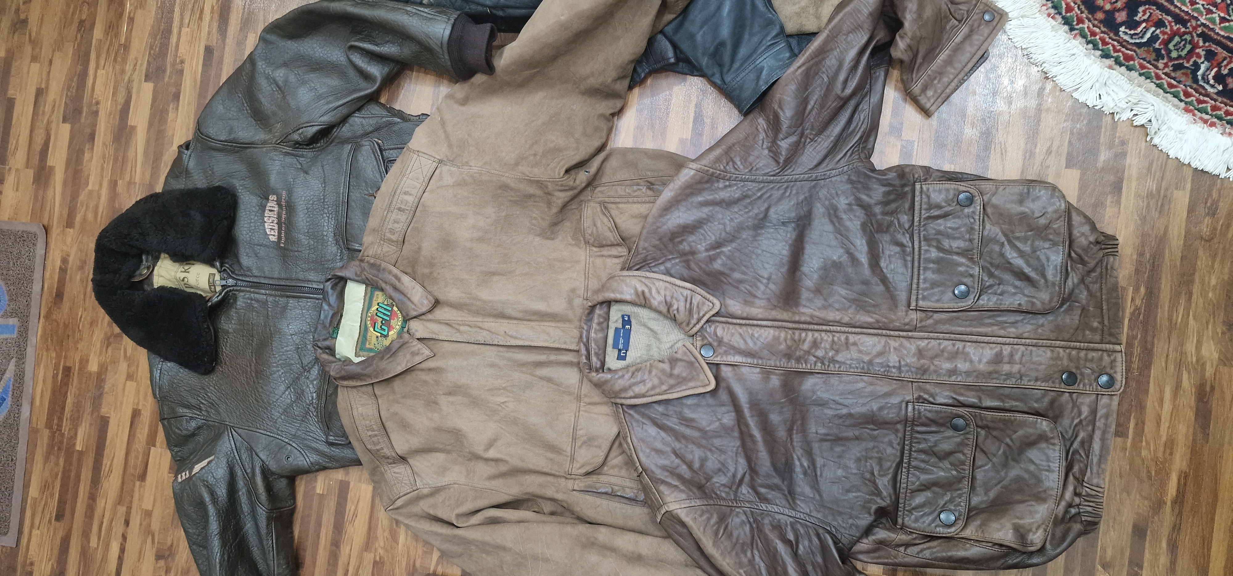 Blousons aviateur en cuir pour hommes