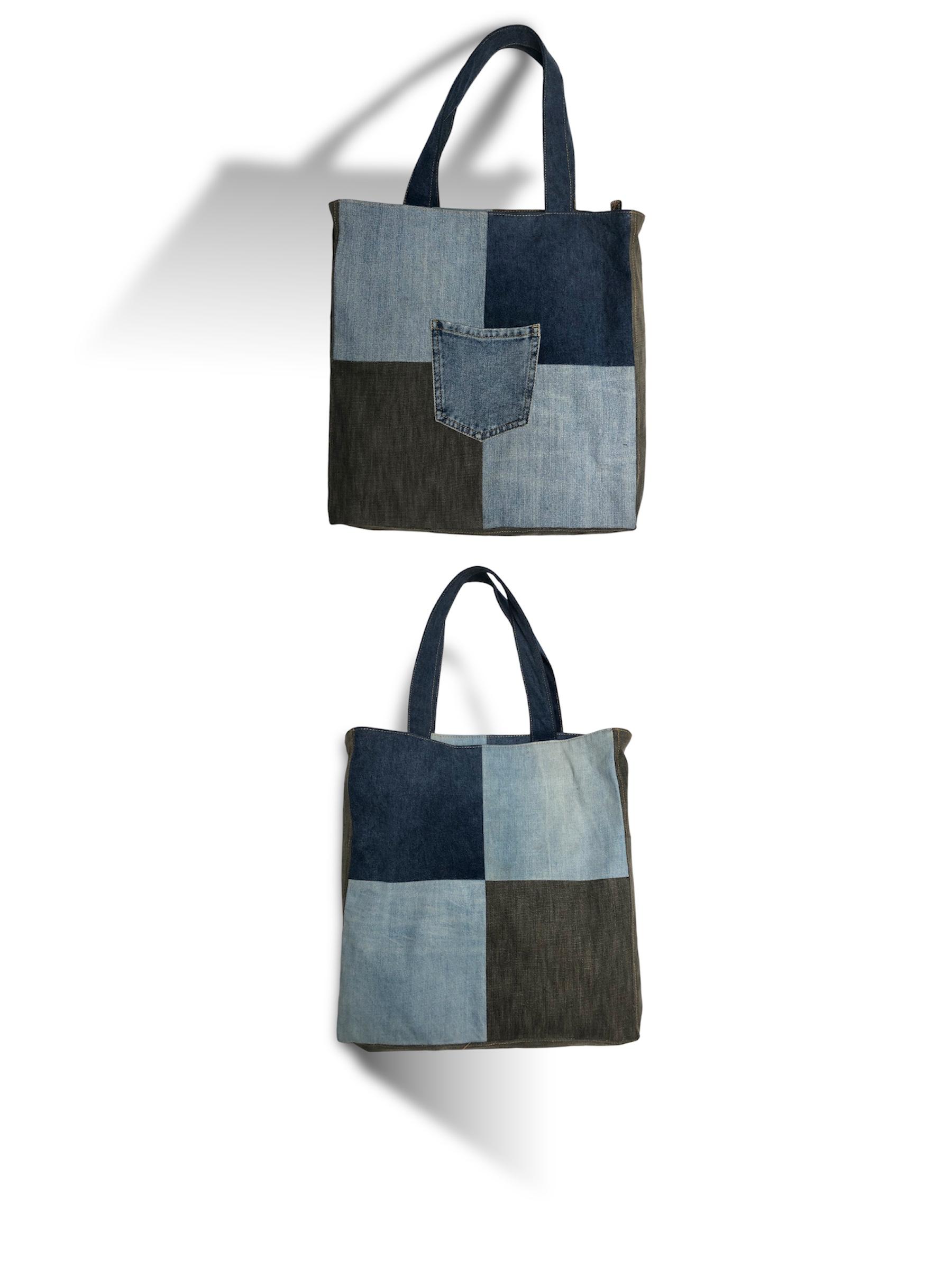 SAC TOTE PATCHWORK EN DENIM REWORK ❤️🛍️ R-2