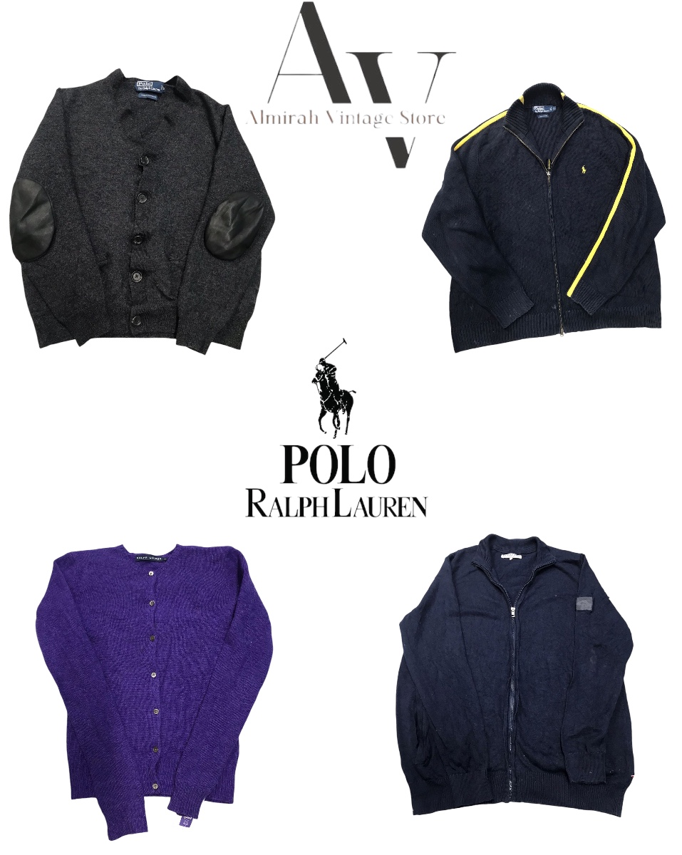 Polo Ralph Lauren avec fermeture éclair intégrale et cardigan