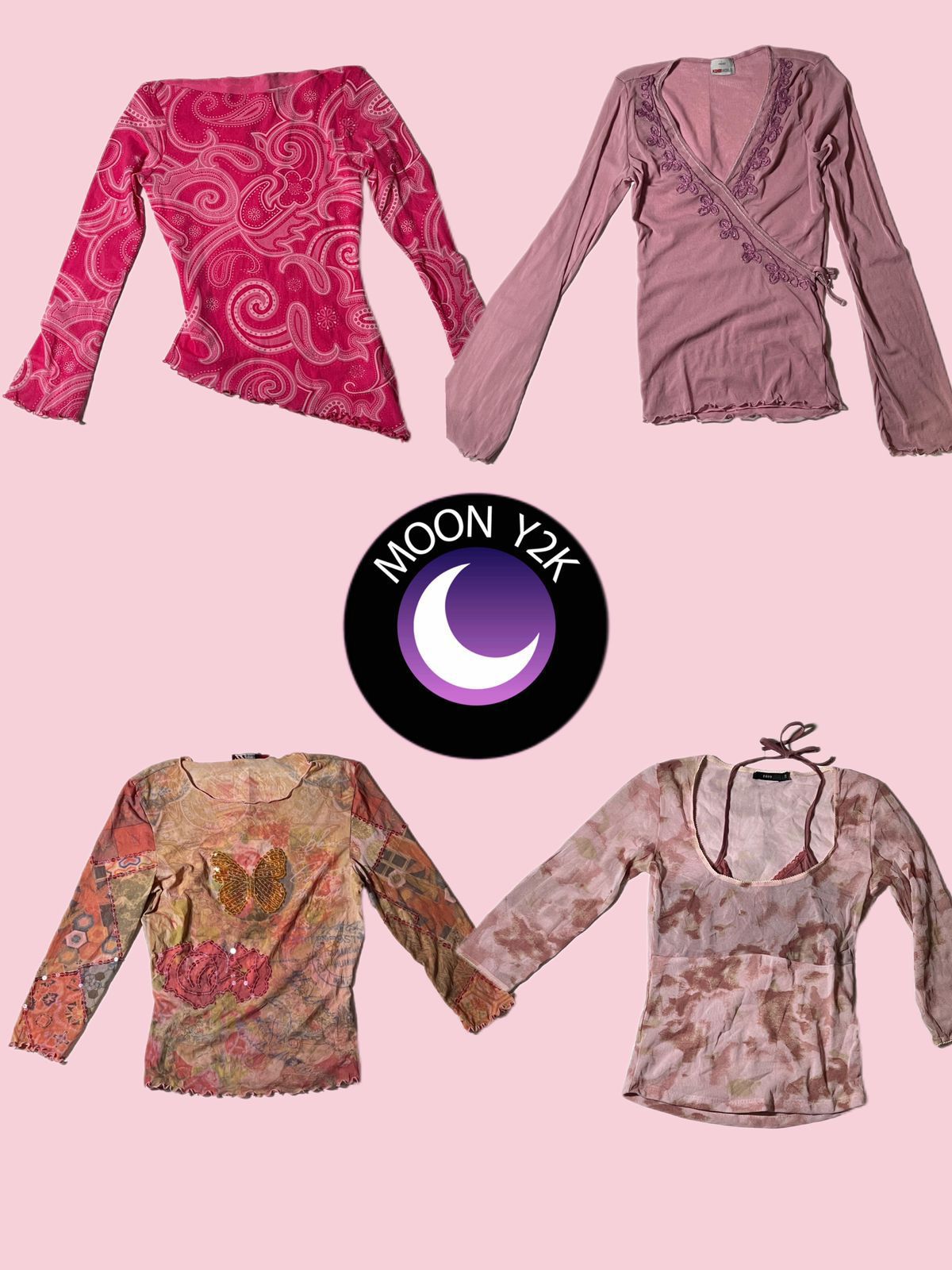 Y2k soft girl Italian full sleeve tops (A-09)