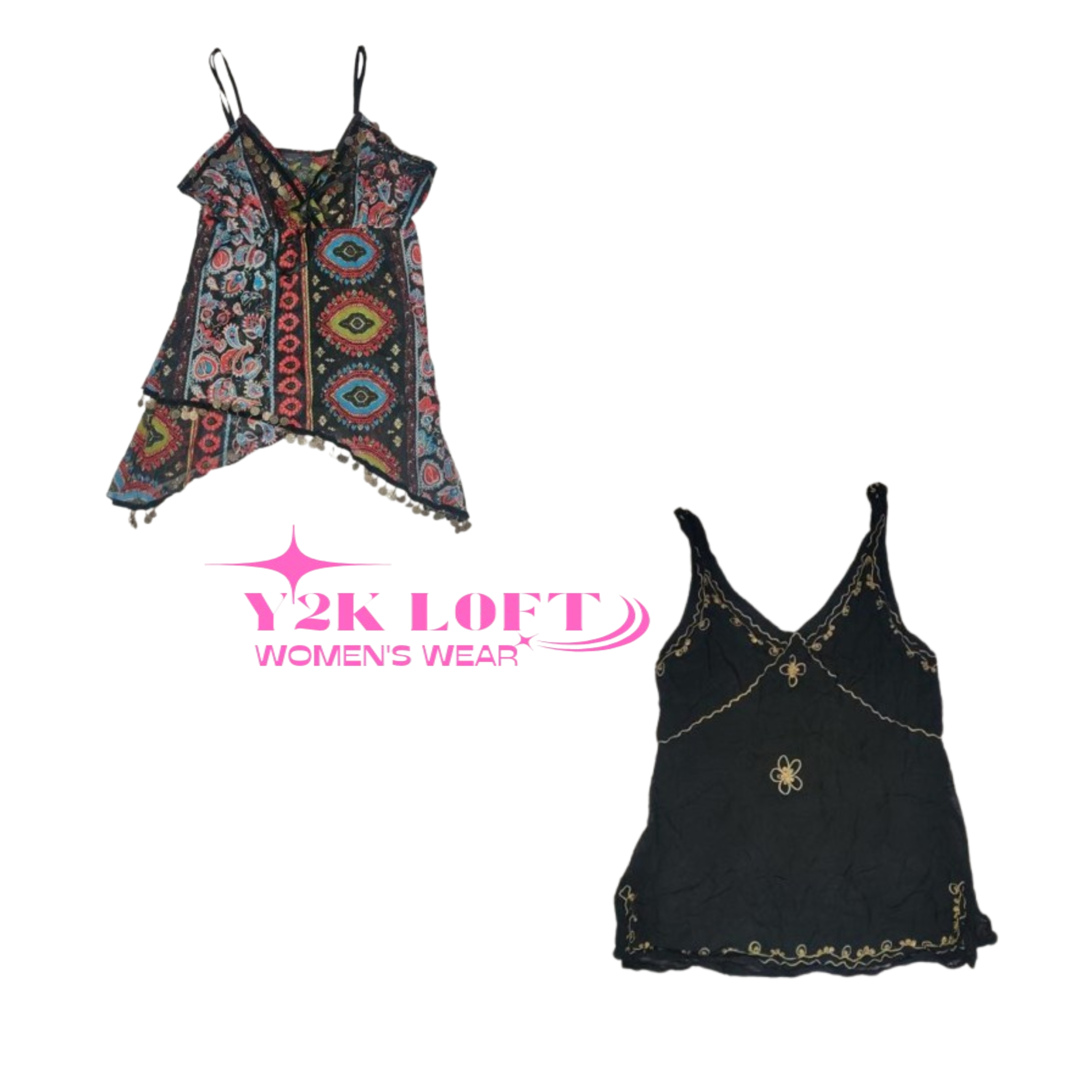 Y2K Romance Mix Cami Tops