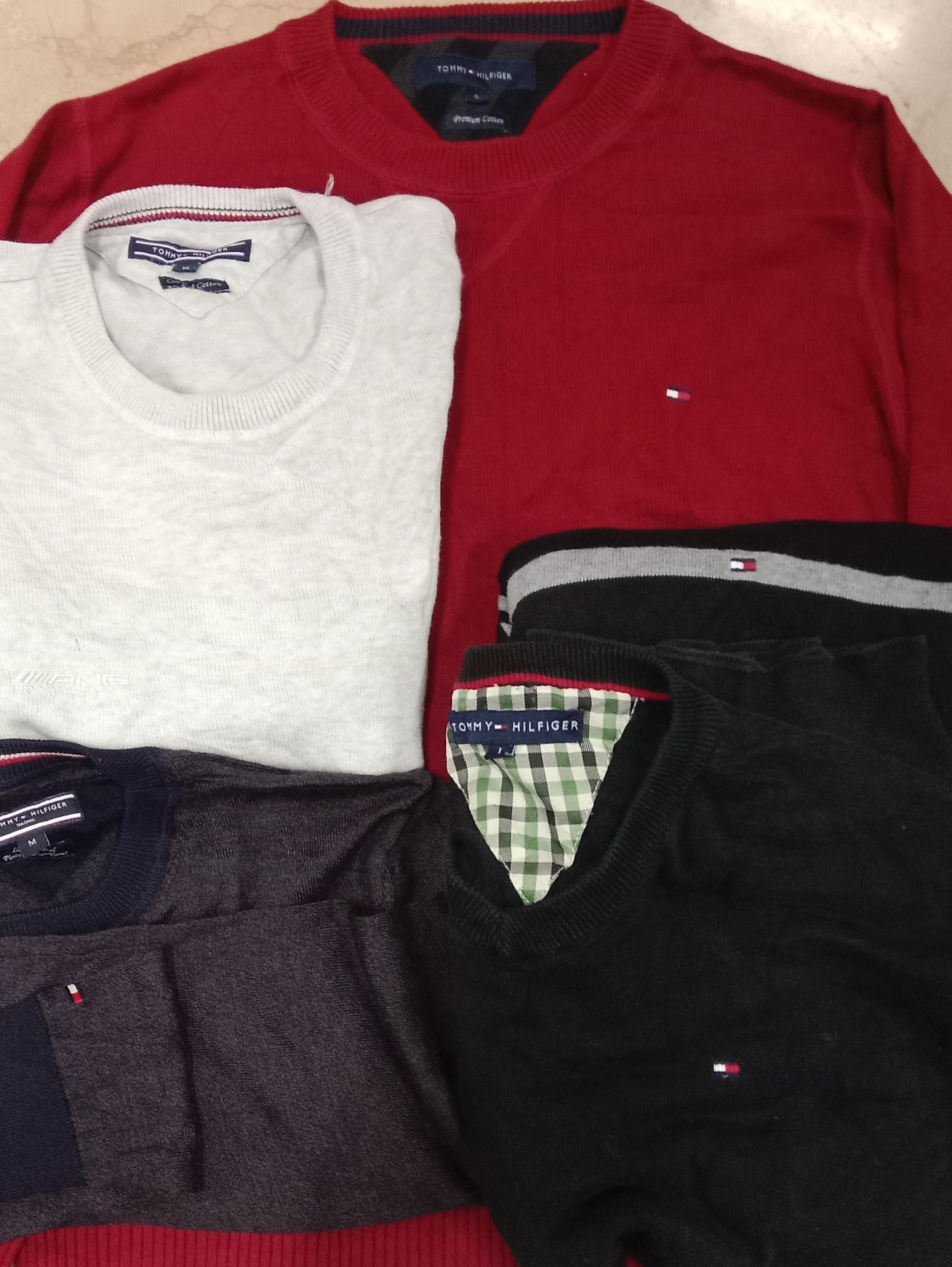 Tommy Hilfiger Suéteres de Gola Redonda - 15 pcs