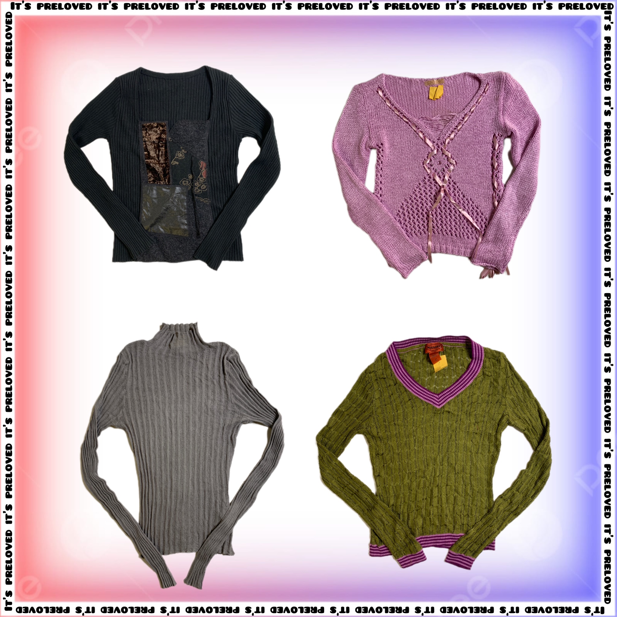 Preppy Y2K Knit Mix (SS-762)