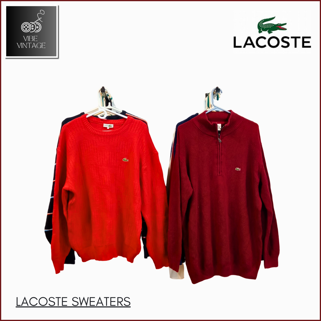 LACOSTE SWEATERS - 13 PCS