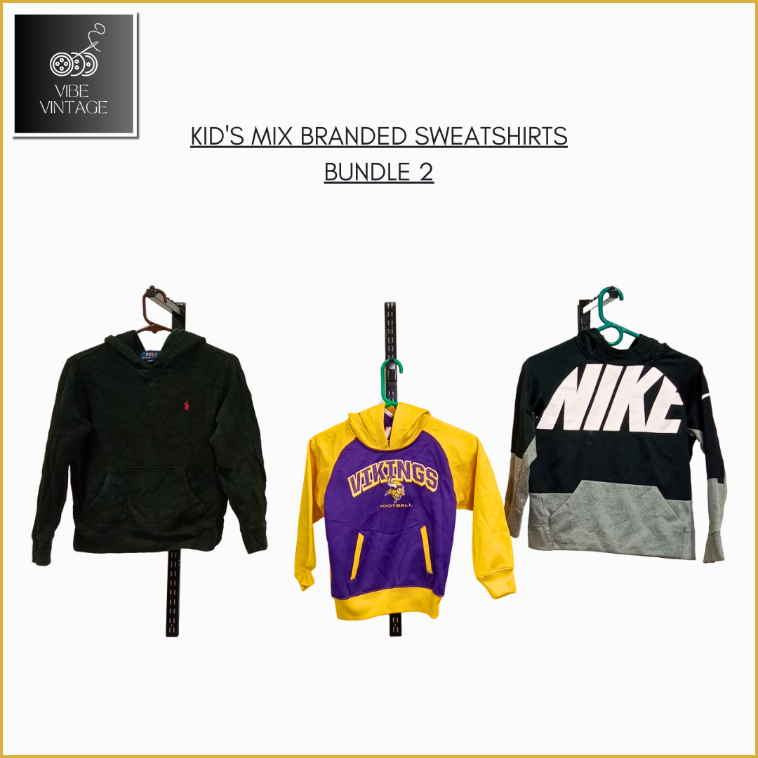 KID'S MIX BRANDED SWEATSHIRTS BUNDLE 2 - 32 PCS