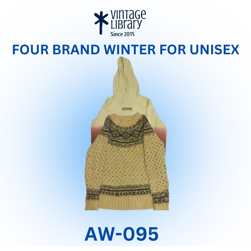 Unisex Four Brands Winter Tops 15 pieces