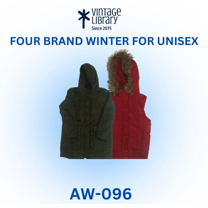 Unisex Four Brands Winter Tops 15 pieces