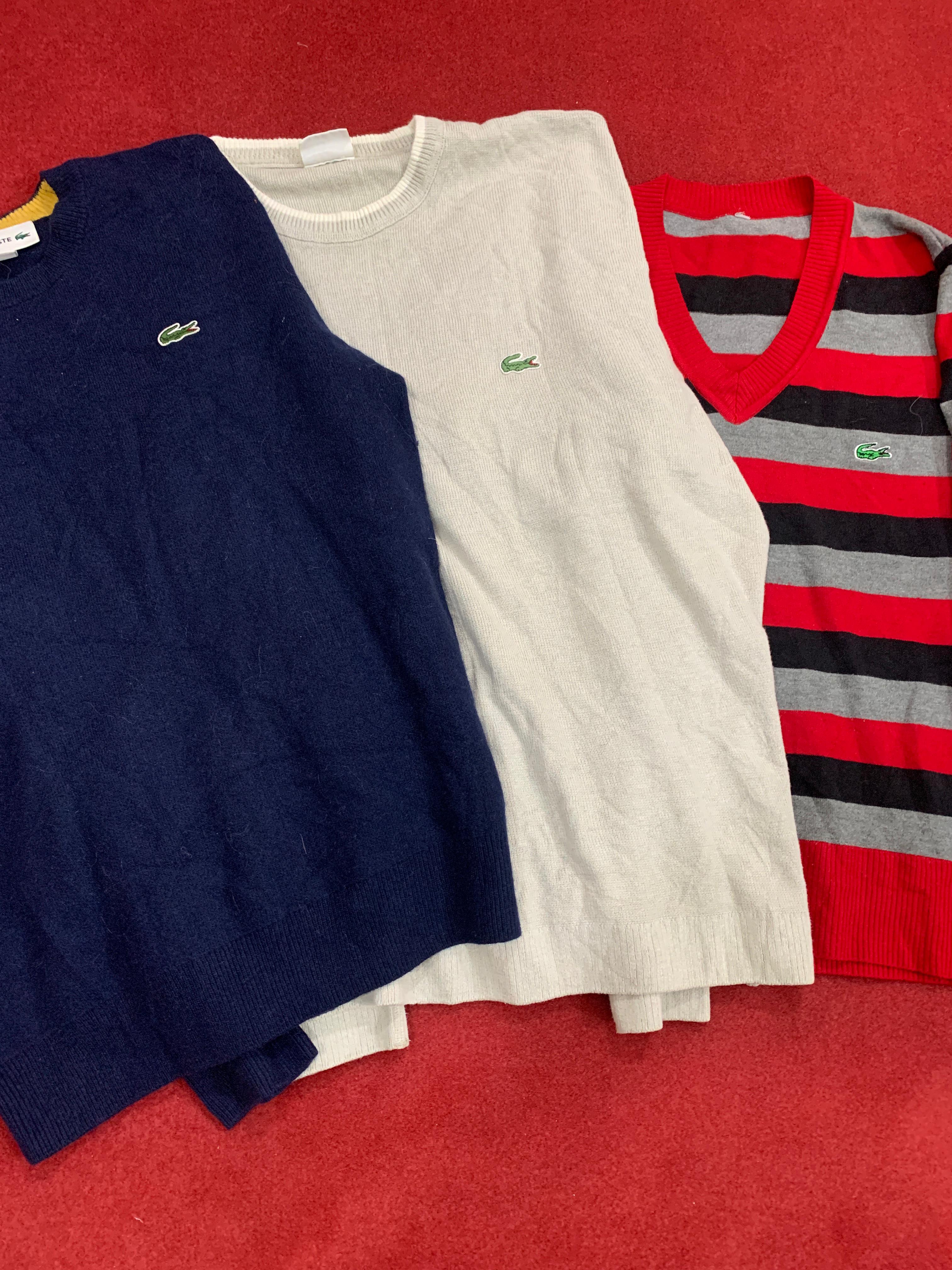 Pulls Mélangés Lacoste / 10 Pièces