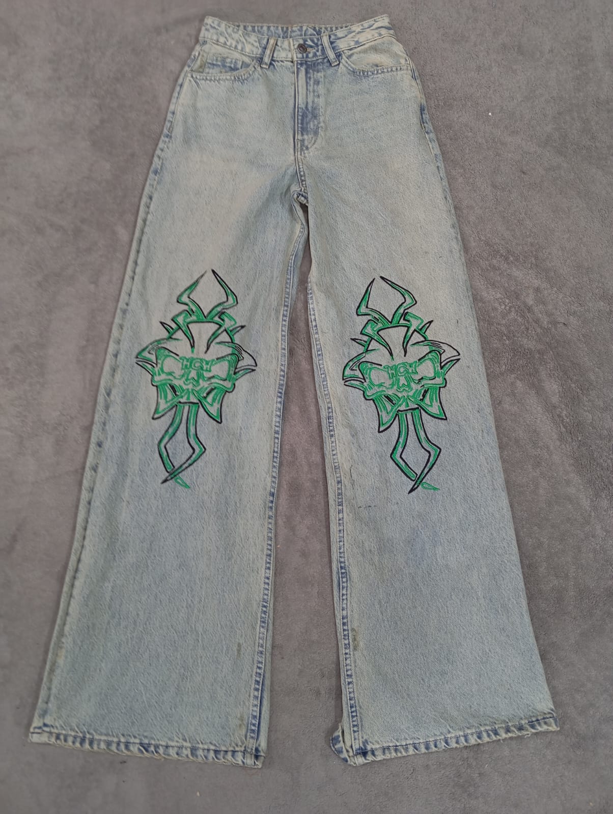 CR2477 Rework Broderie Jeans - 10 pièces