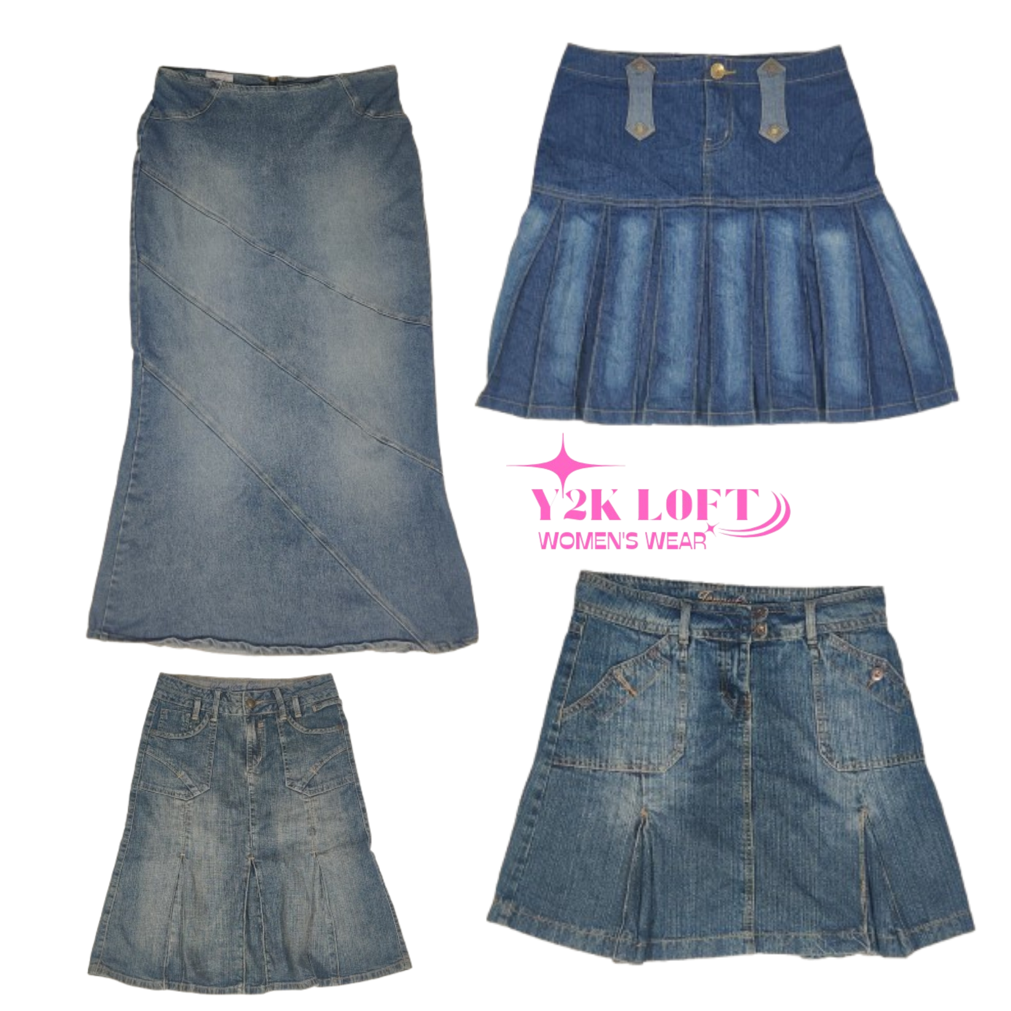 Y2K All American Denim Skirts Mix