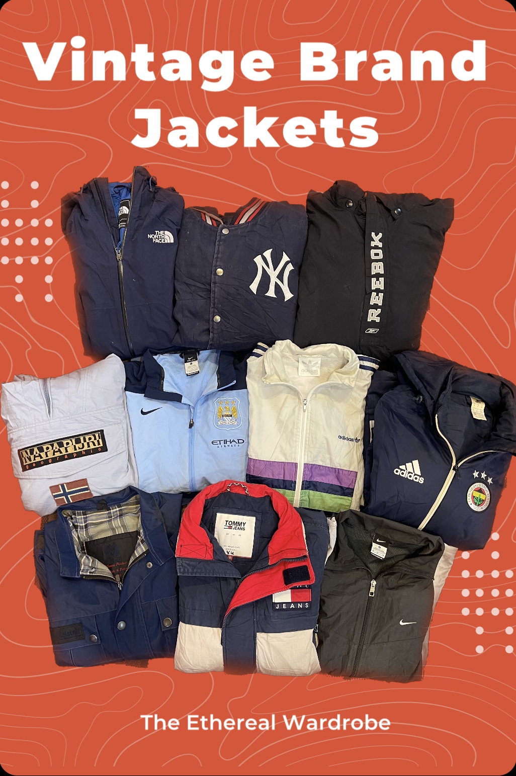 Veste de marque premium, y compris Nike et North Face.