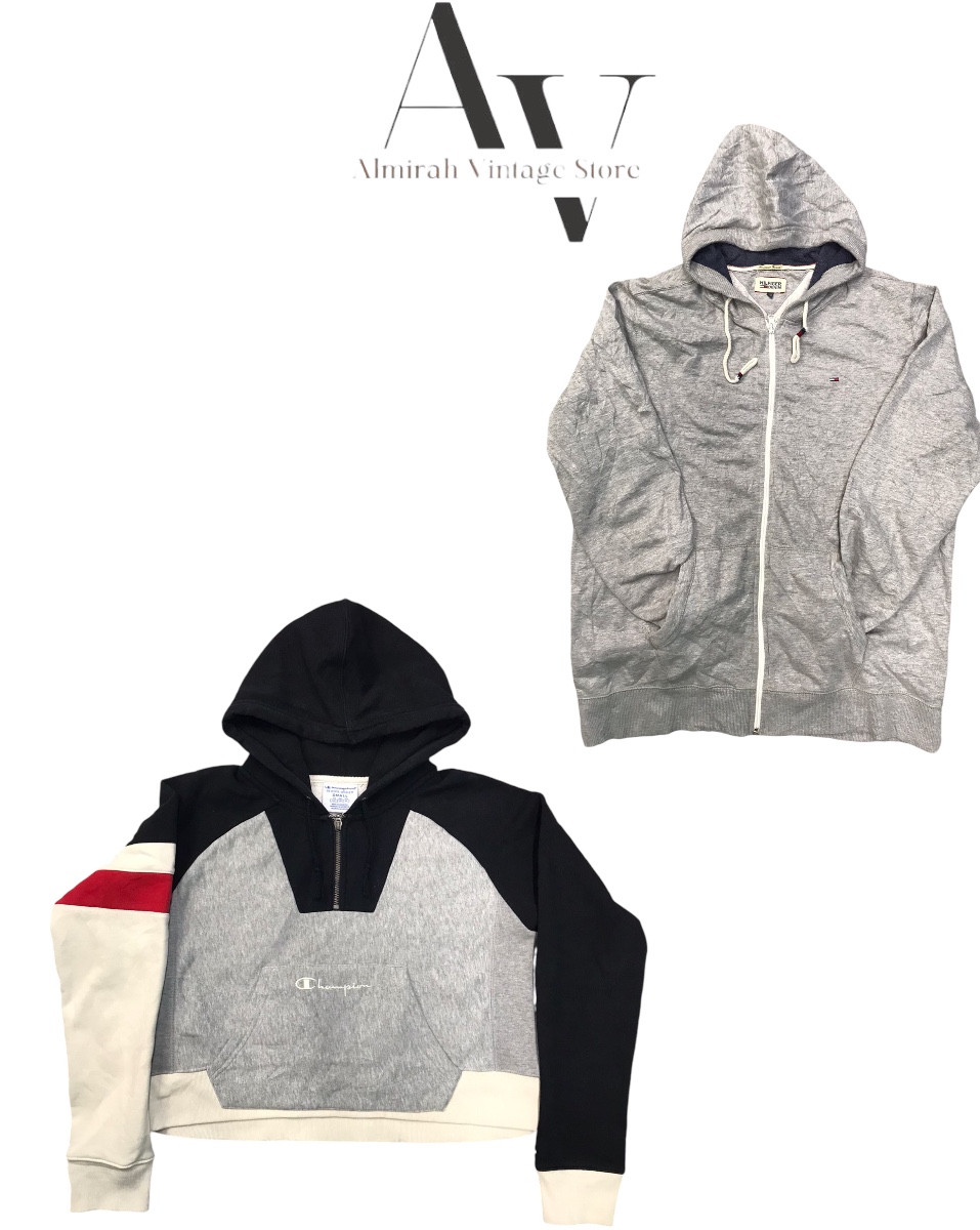 Patagonia , stussy ,champion and more branded hoodies and half zipper