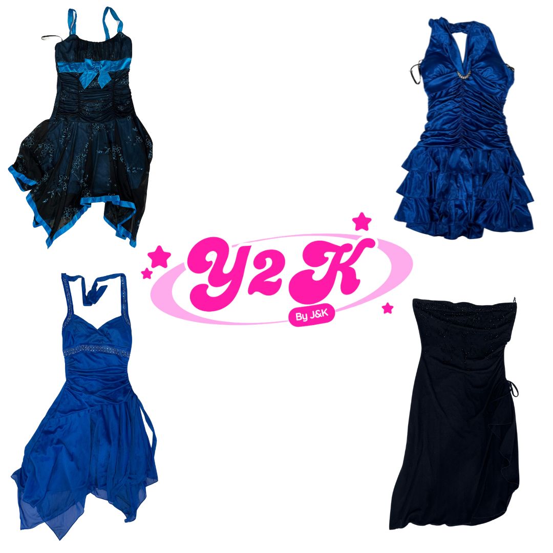 Robe midi de fête fantasy sirène Y2K