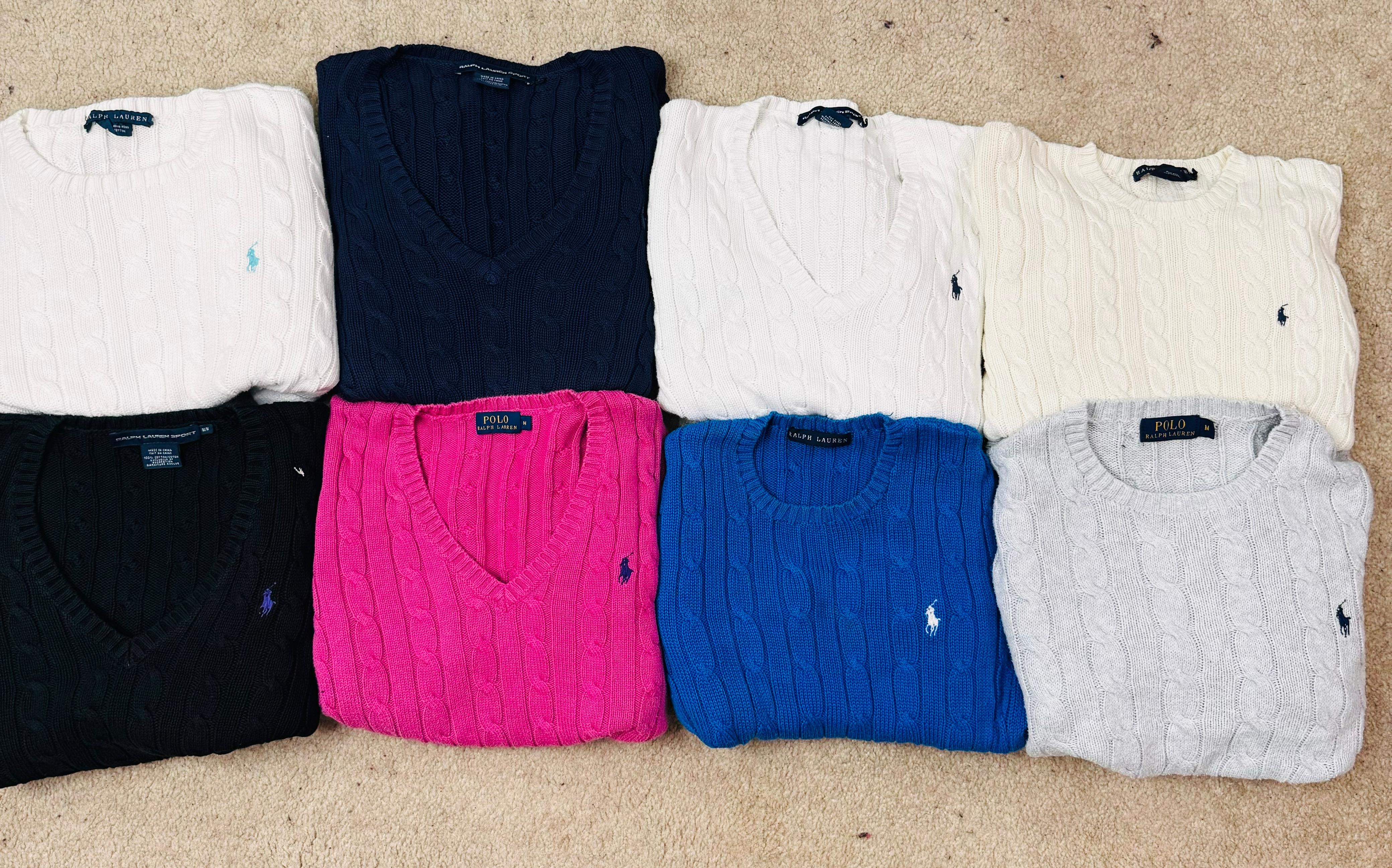 #VV29 Ralph Lauren Cable Knits 50 PCs