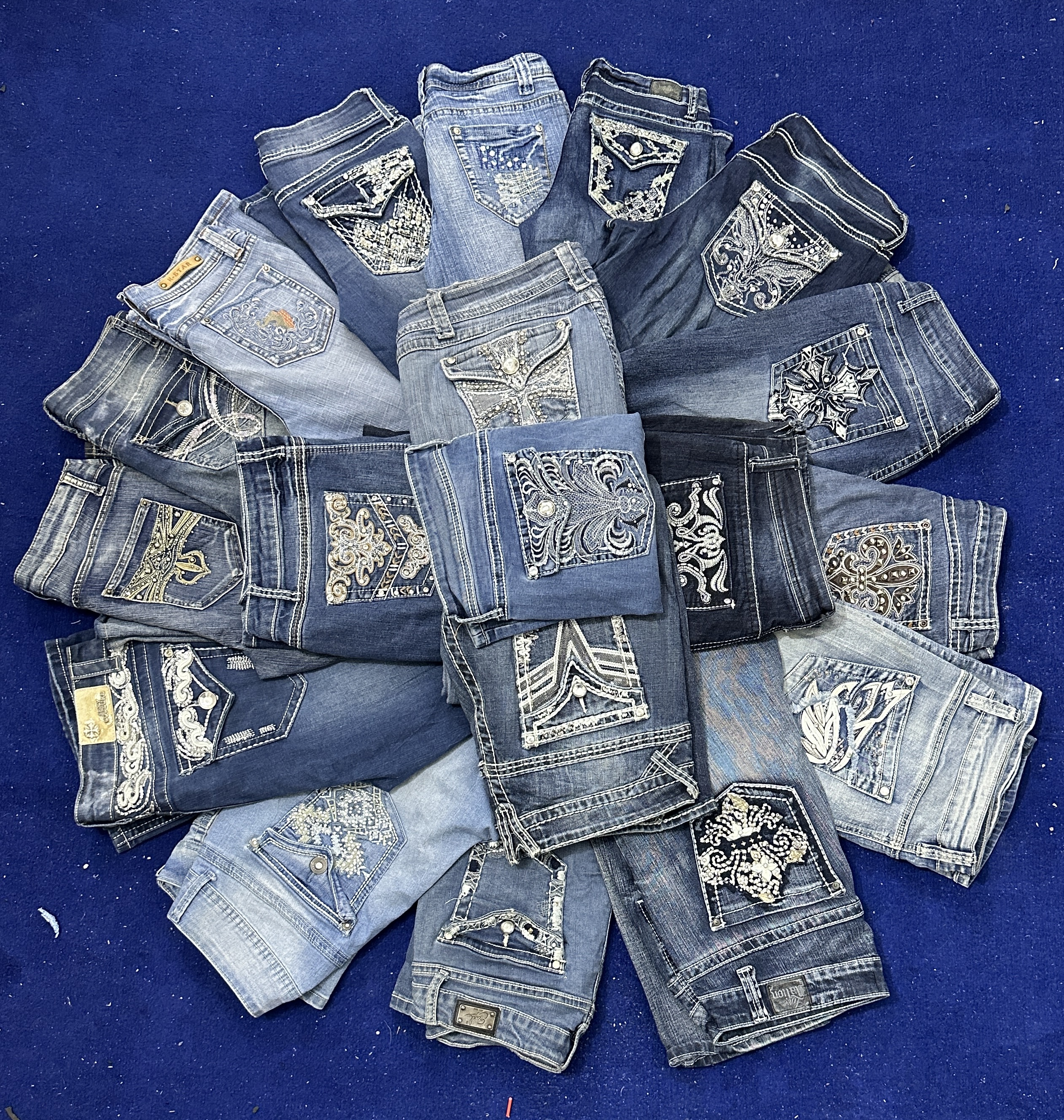 Jeans évasés pour femme Y2K 20 pièces