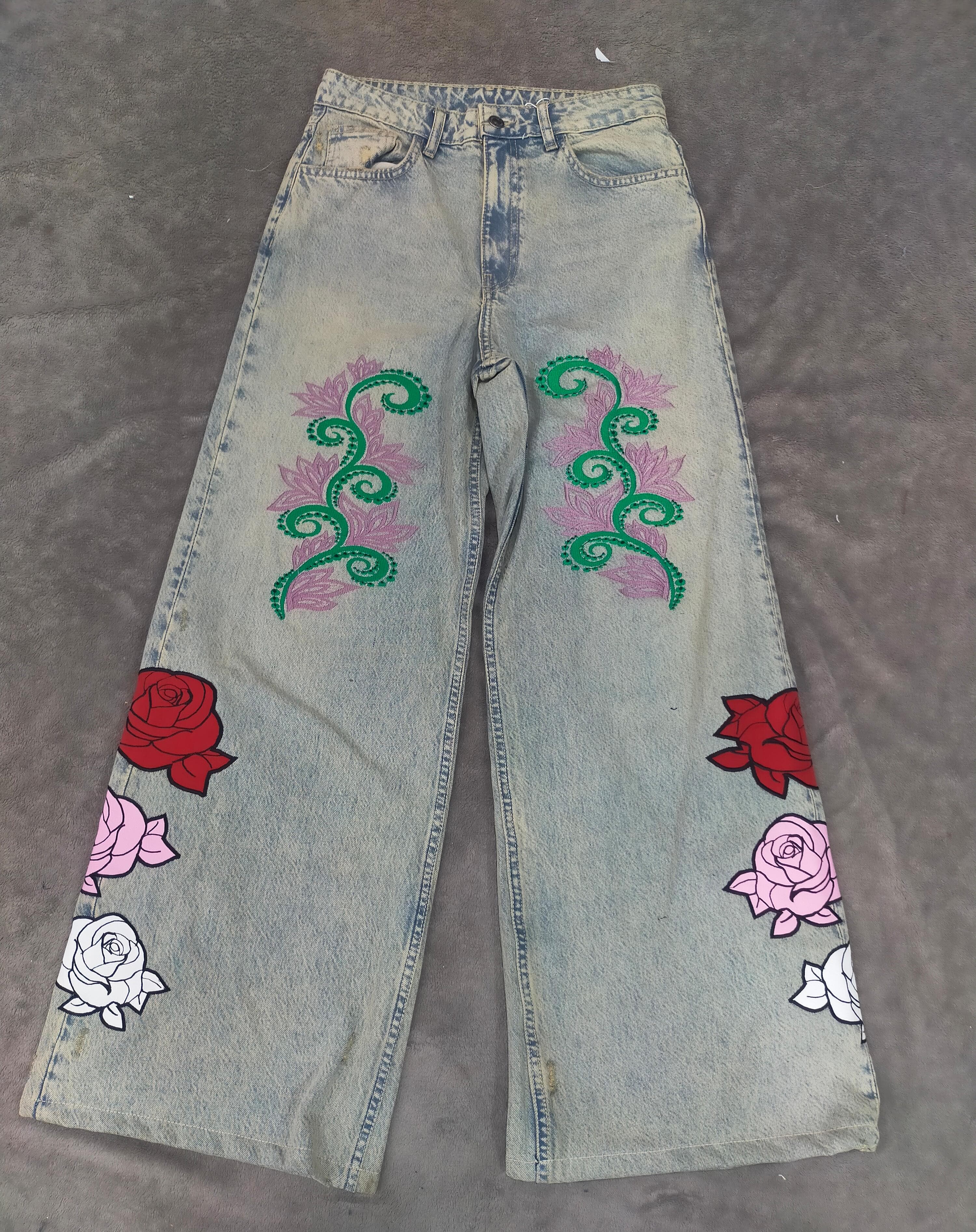 CR2492 Rework Embroidery Jeans - 10 Pcs