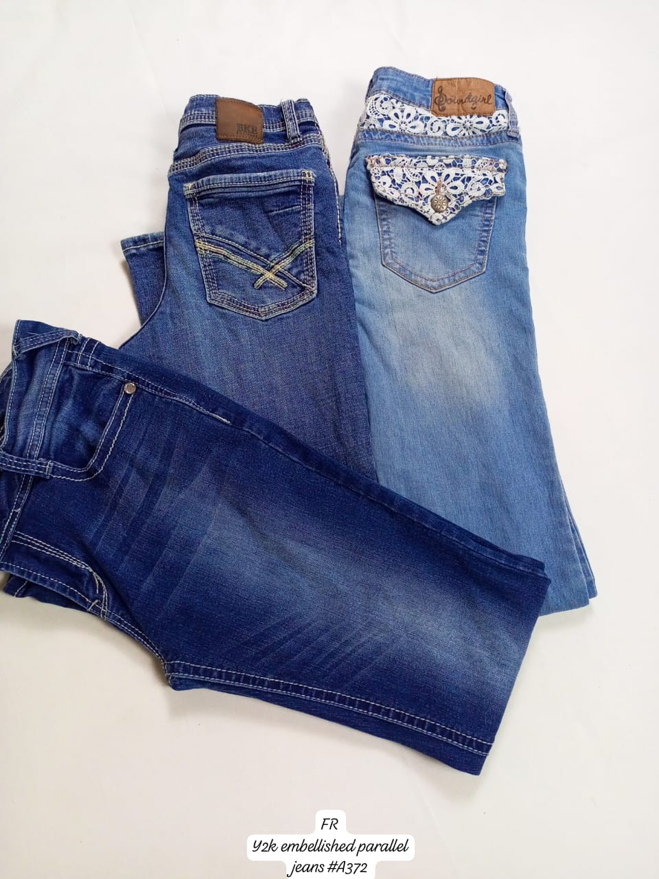 Y2K Embellished Parallel jeans