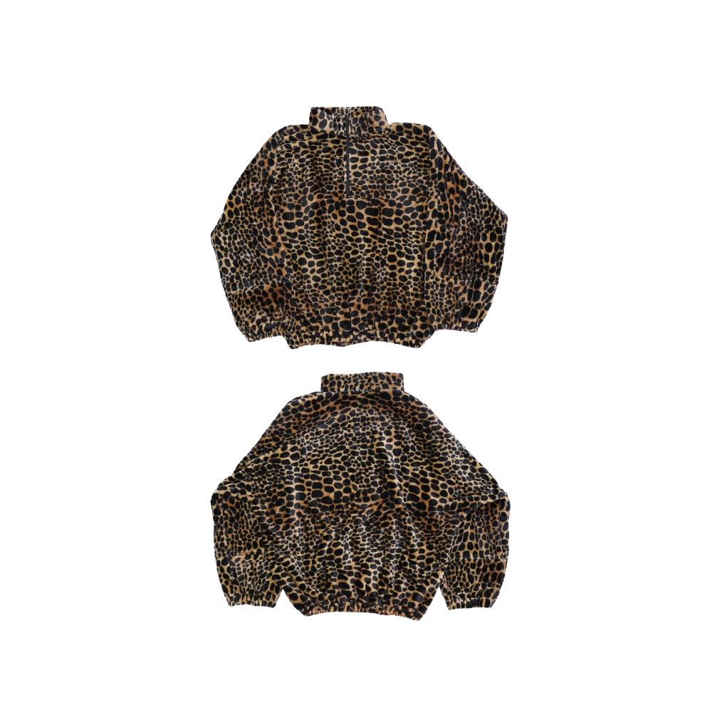 Pull léger à demi-zip avec motif animal retravaillé