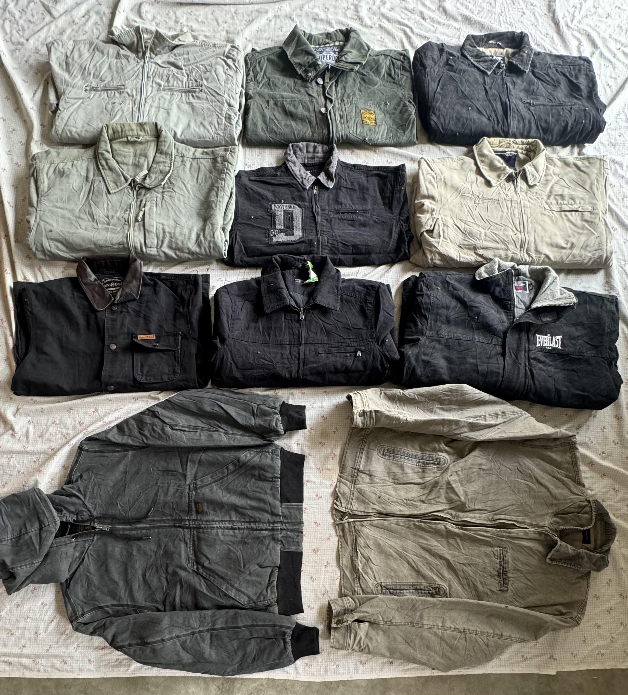 vêtements de travail vestes 11 pièces