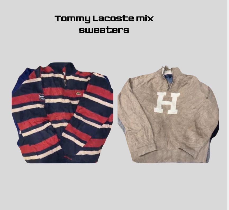 Pulls Tommy lacoste mélange -50 pièces