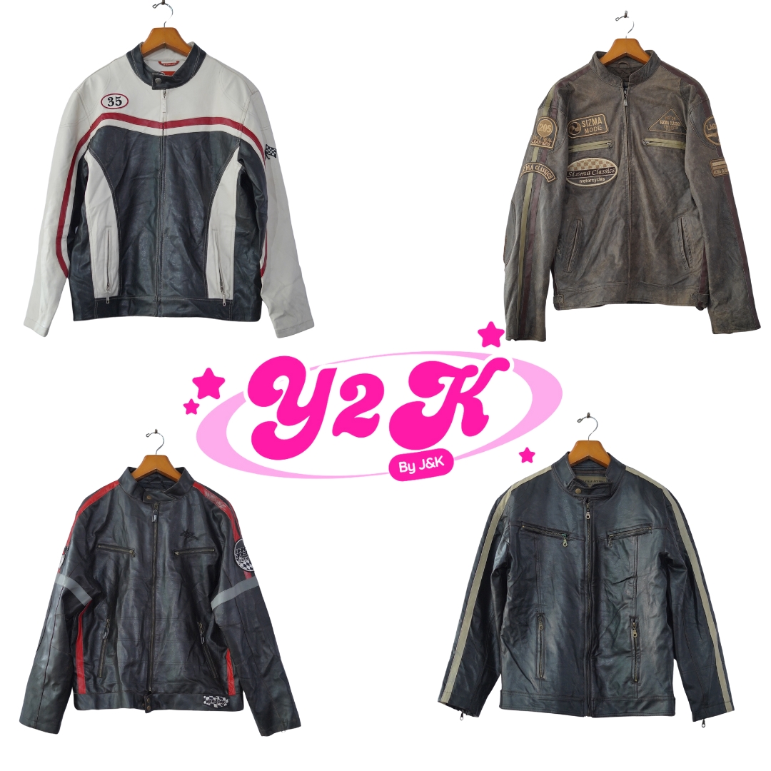 Vestes de course en cuir Y2K IT Girl