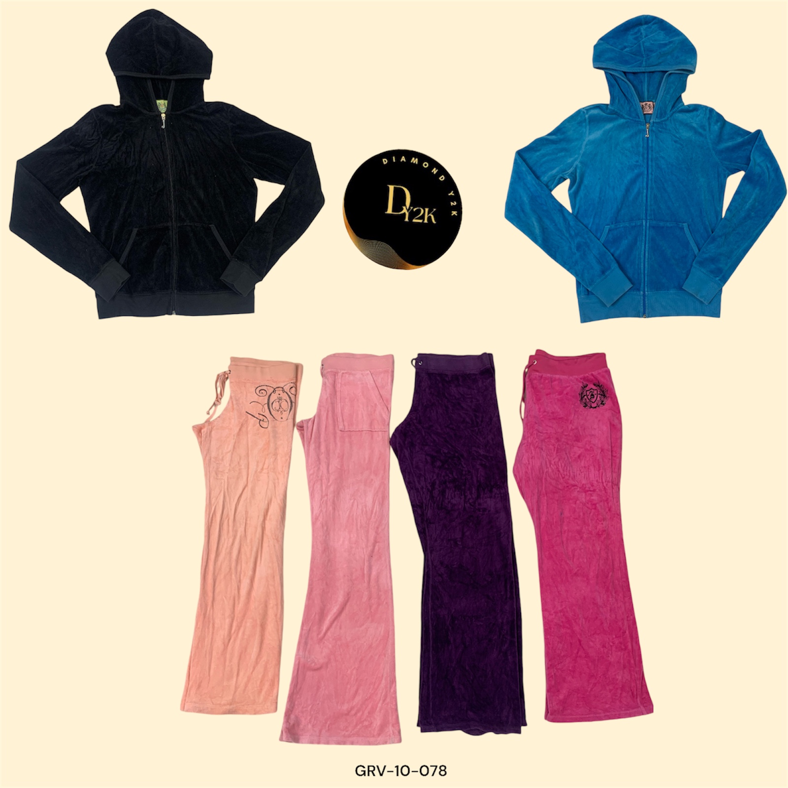 Juicy Couture Klassisches Set – Gemütlich, Schick und Zeitlos (GRV-10-76)