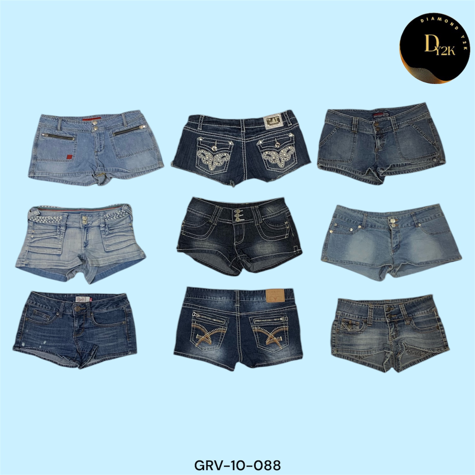 Shorts Mini Style de Rue Y2K – Un Indispensable de Garde-Robe (GRV-10-088)