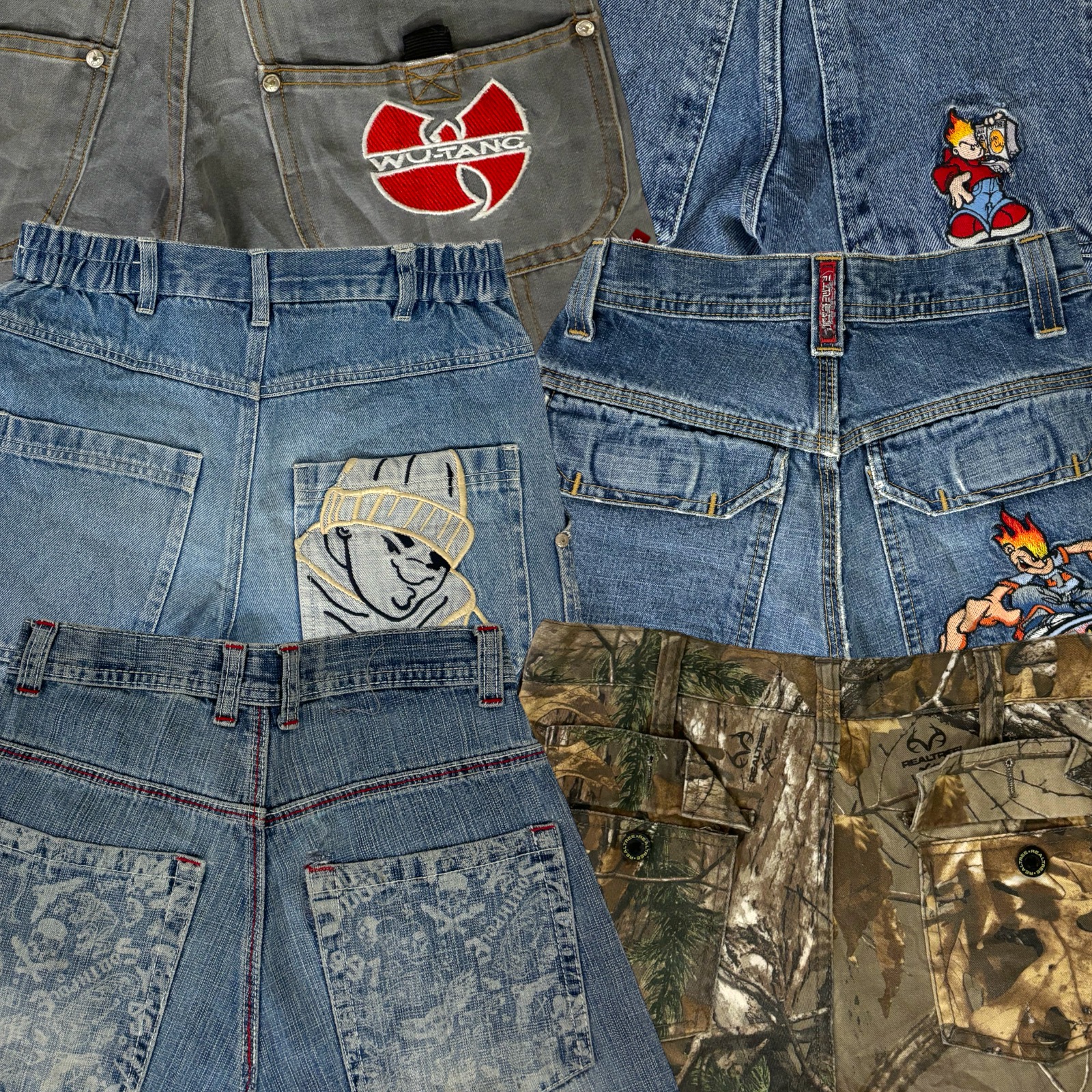 Kids Y2K Baggy Hip Hop jeans 20 pcs (A97)