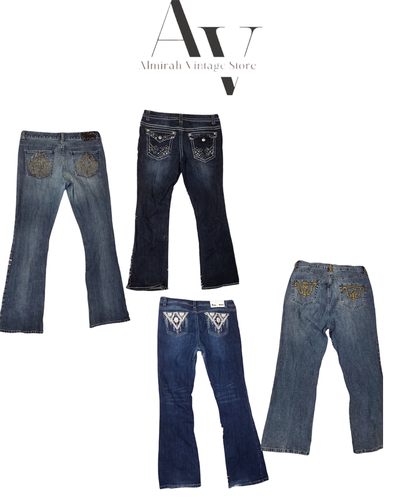 Schöne ausgestellte Jeans