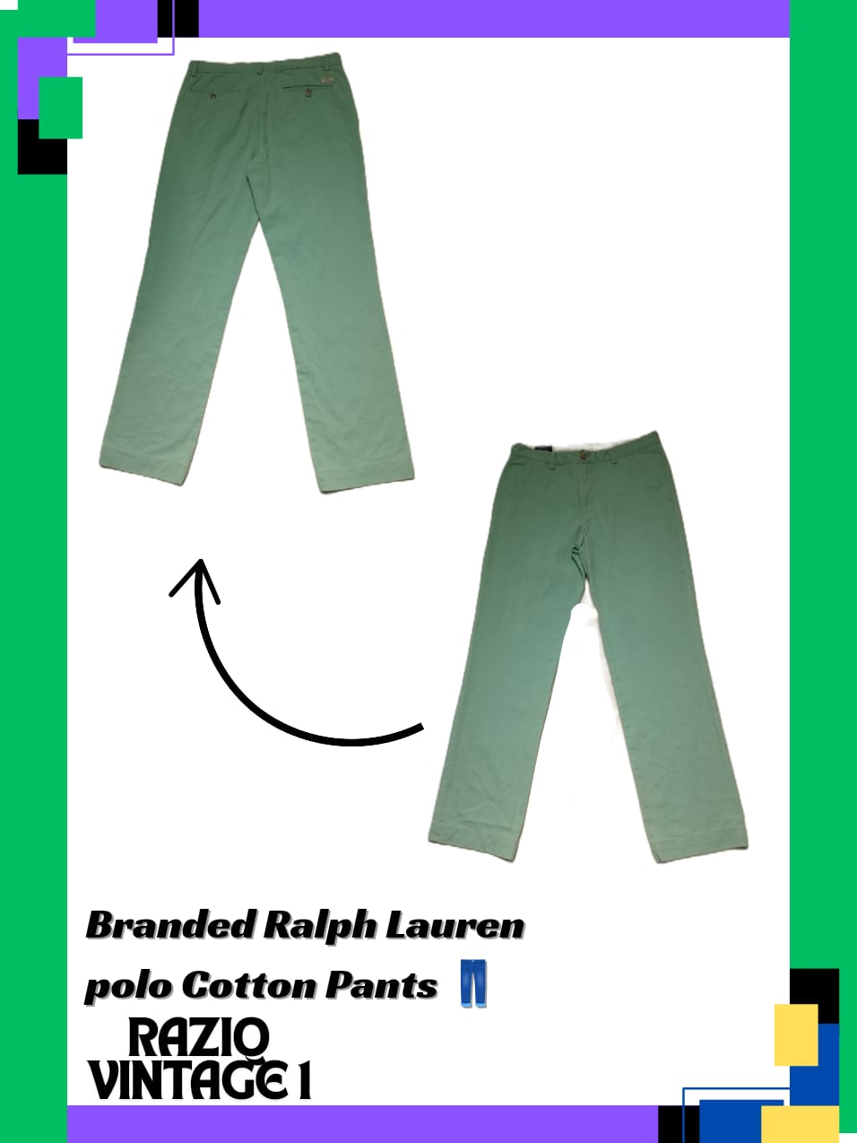 Pantalons en coton Ralph Lauren (10 pièces)