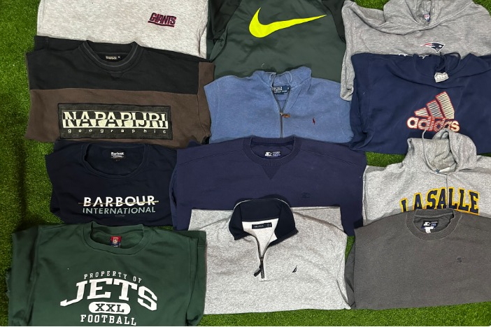 Mix de hoodies e moletons de 14 peças