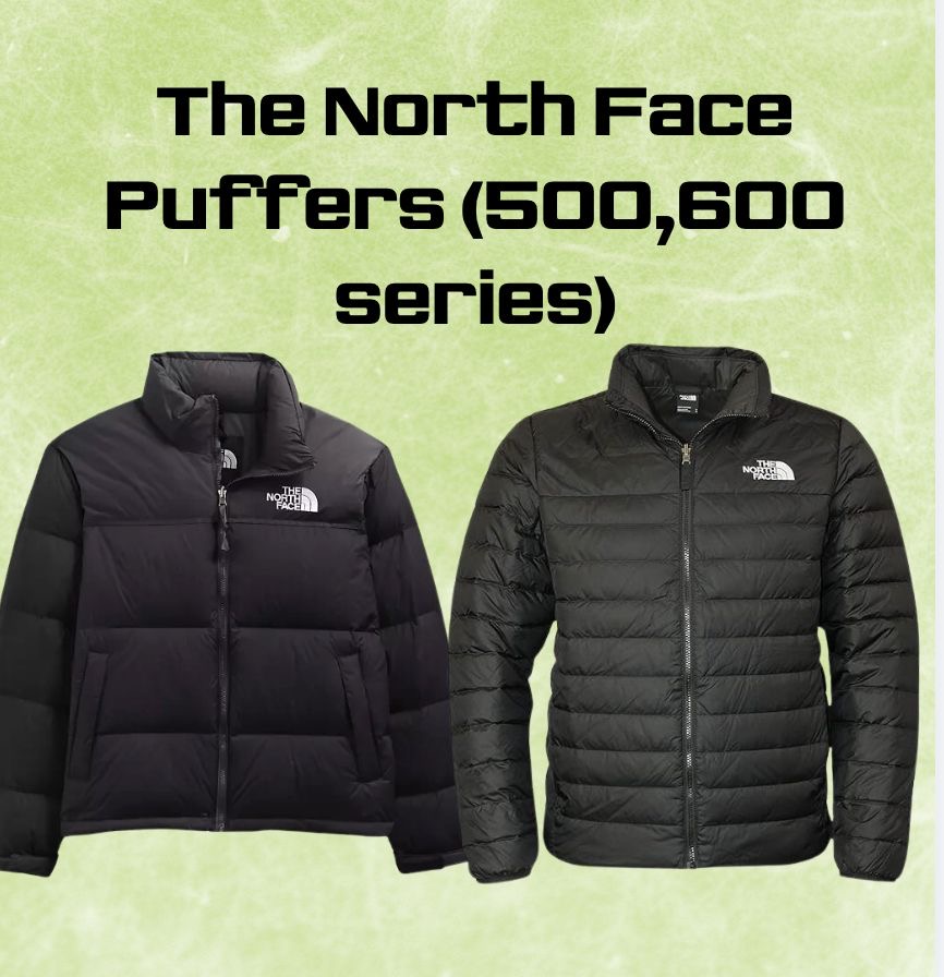 I piumini The North Face (serie 550, 600) - 25 pezzi