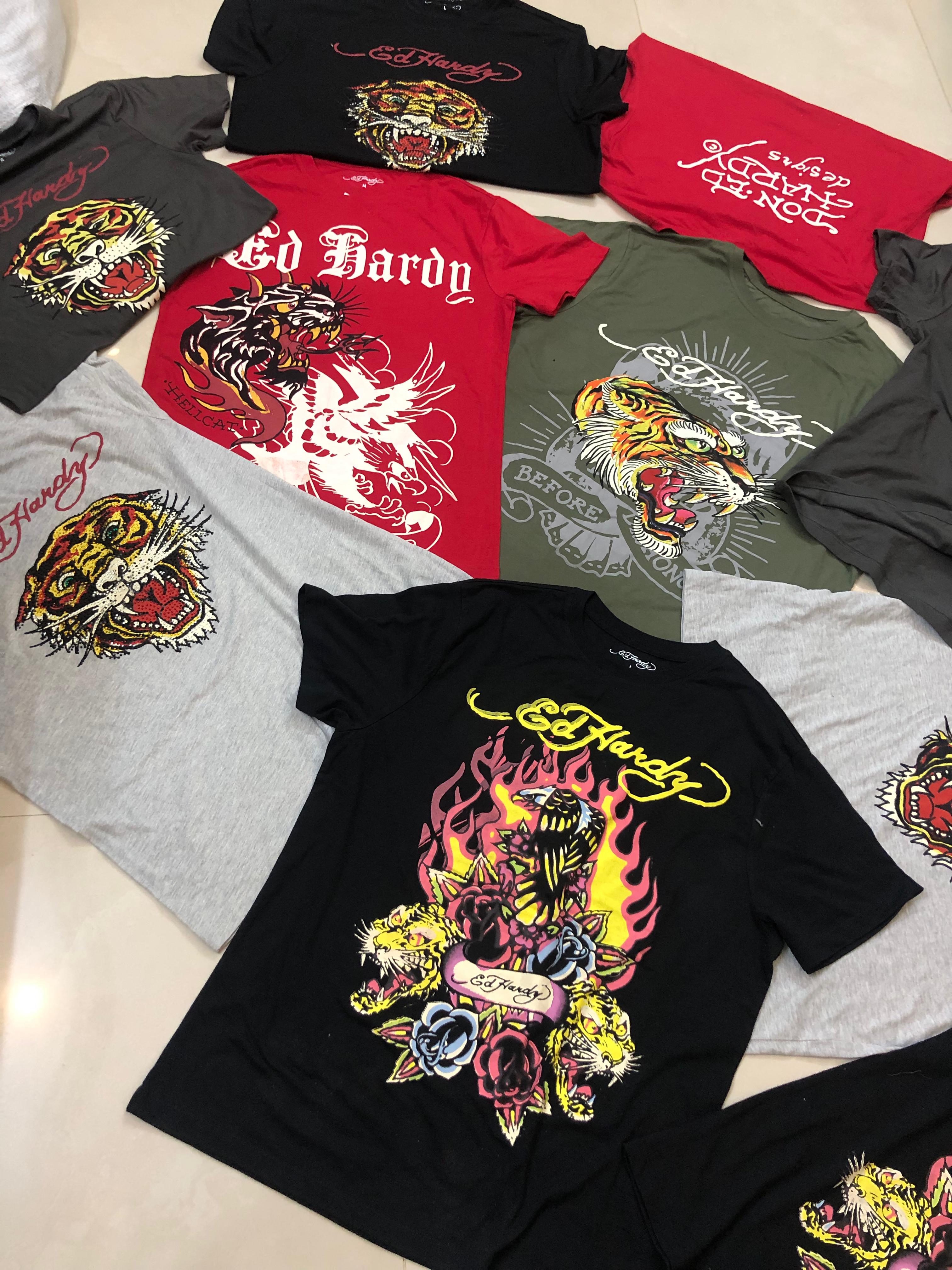 ED Hardy Damen T-Shirts - Neu übriggebliebenes/Deadstock - 55 Stück