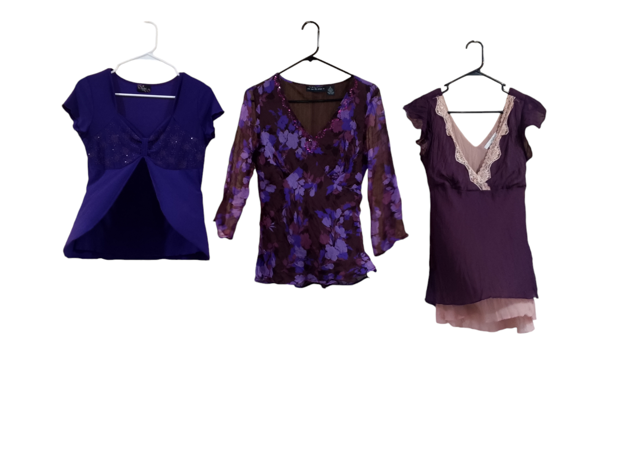 Blouses/tops élégants de couleur violette - 14 pcs - 21/10/24