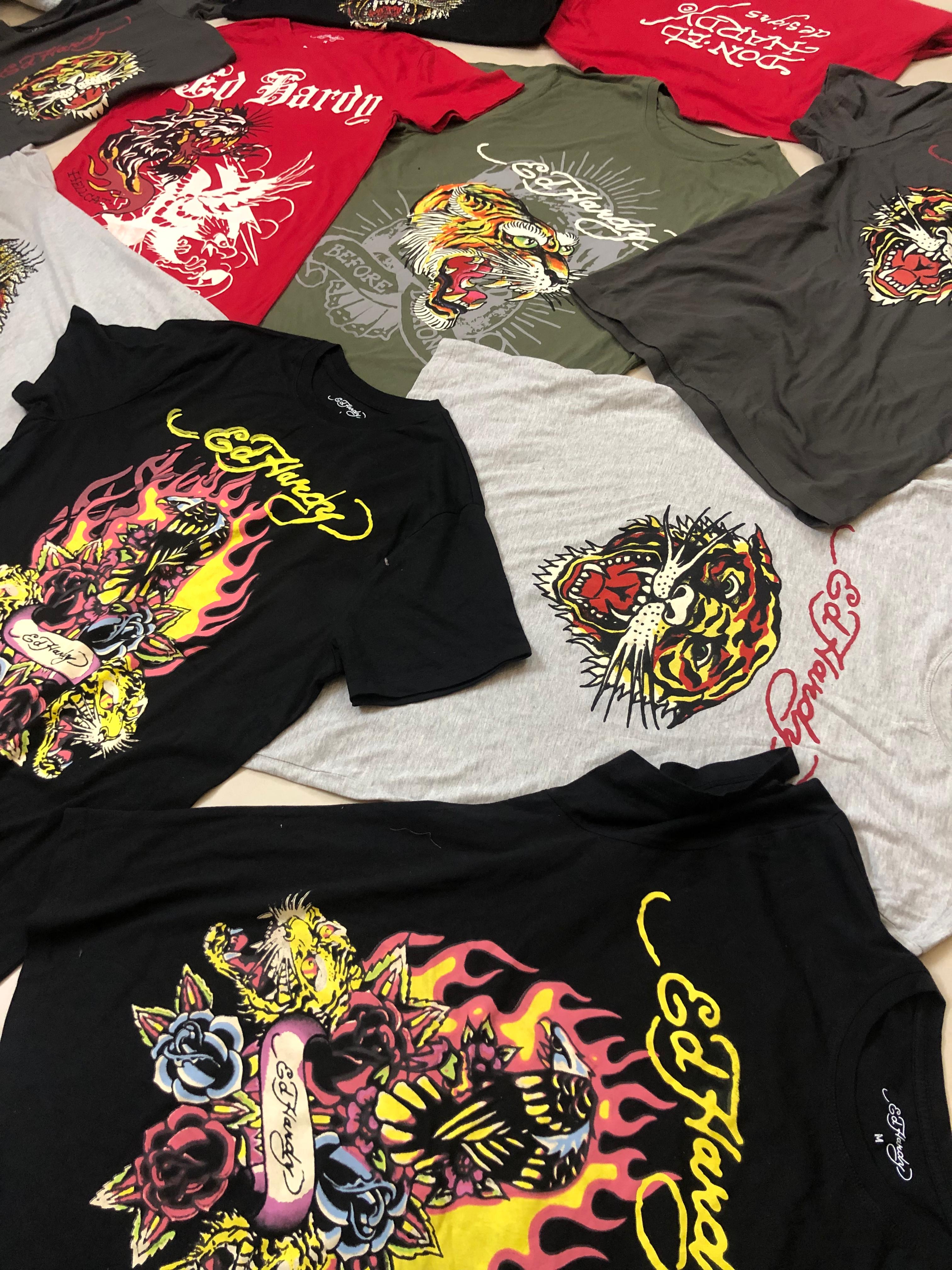 Mens Ed Hardy T-Shirts - 15 Pieces